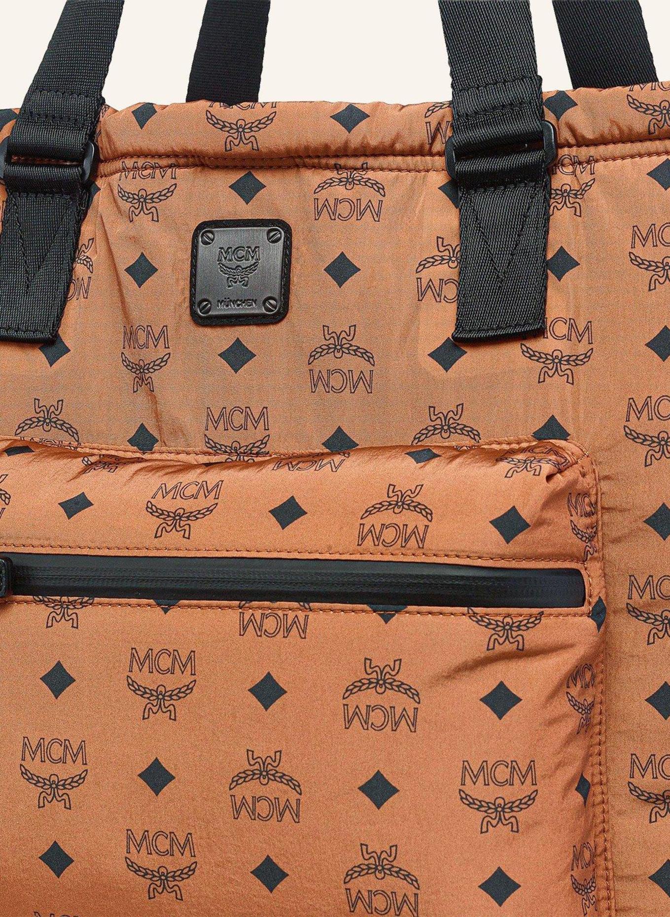 MCM Shopper VISETOS: COGNAC