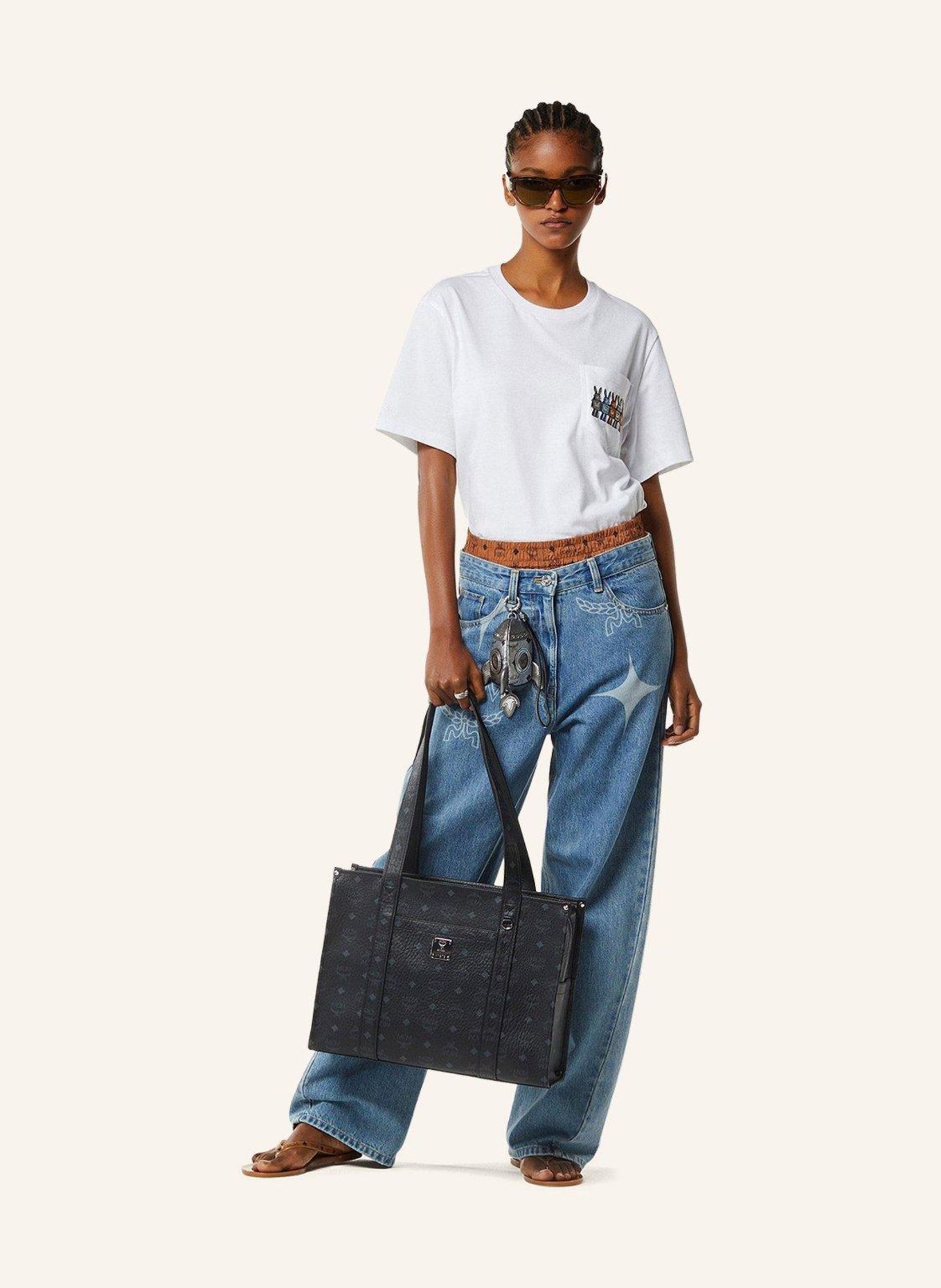 MCM Shopper VISETOS: BLACK