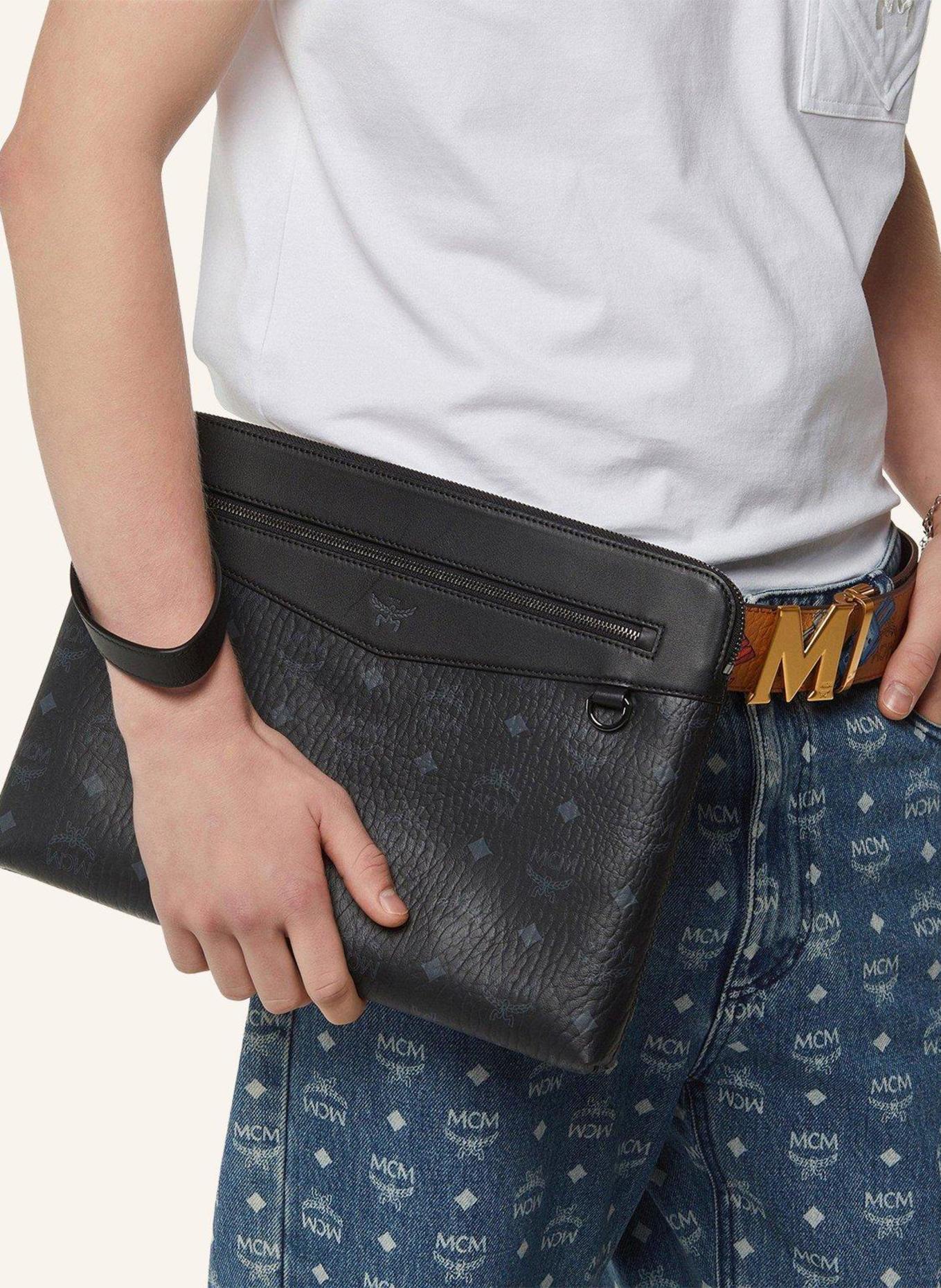 MCM Pouch VISETOS: BLACK
