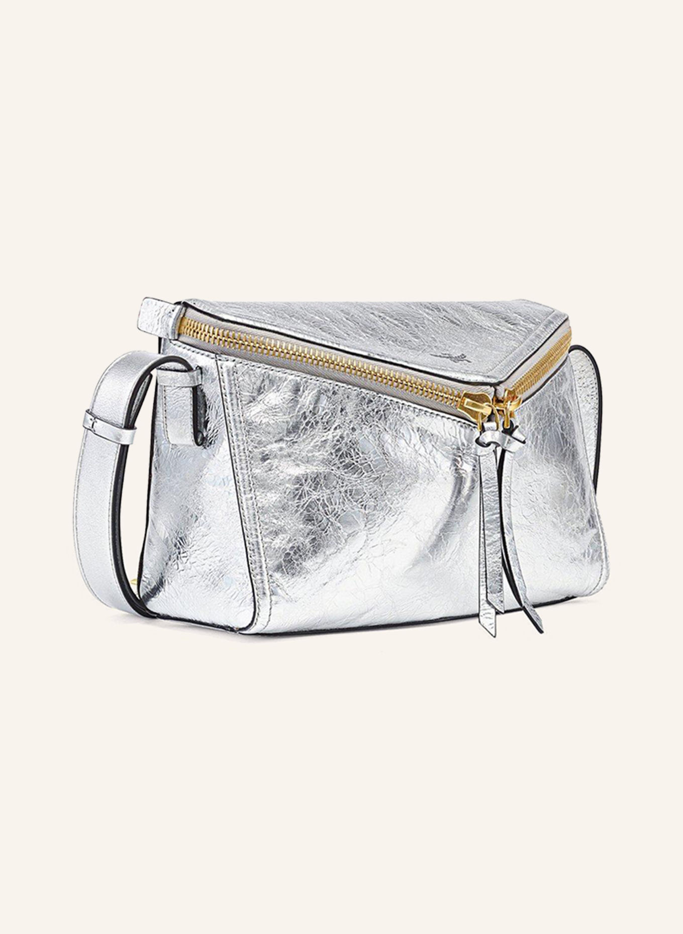 MCM Schultertasche: SILBER
