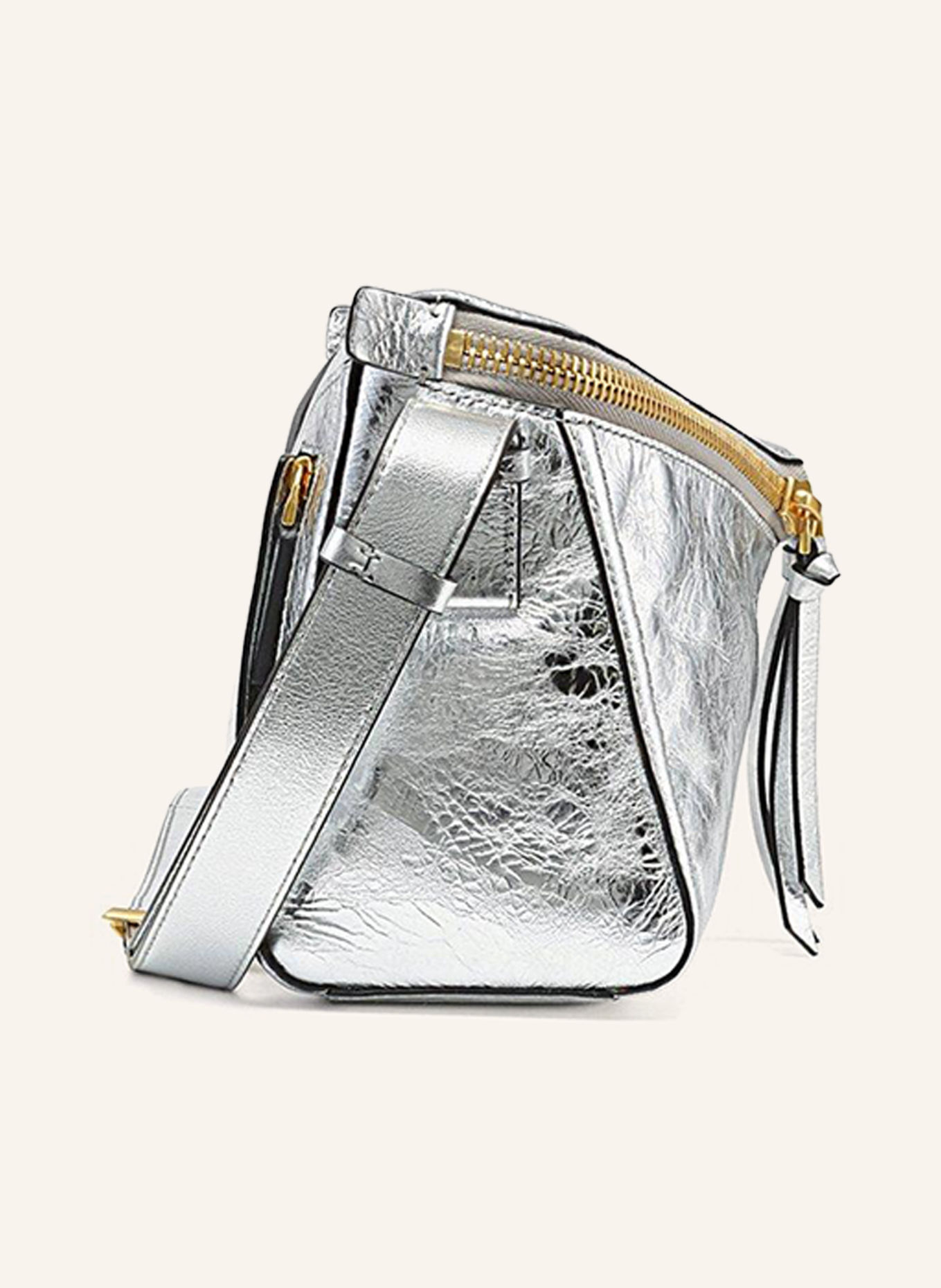 MCM Schultertasche: SILBER