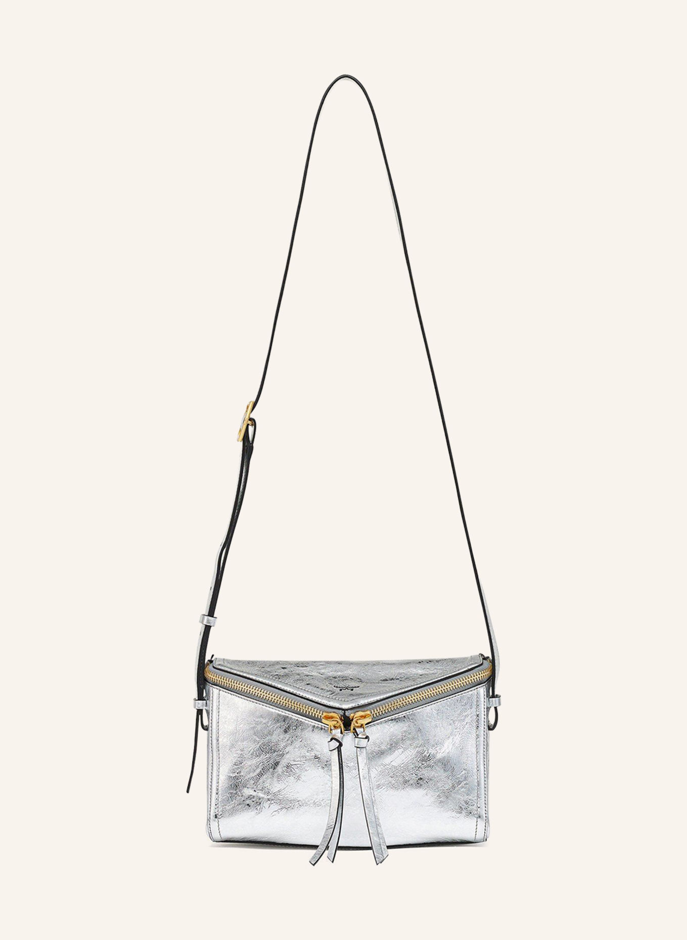 MCM Schultertasche: SILBER