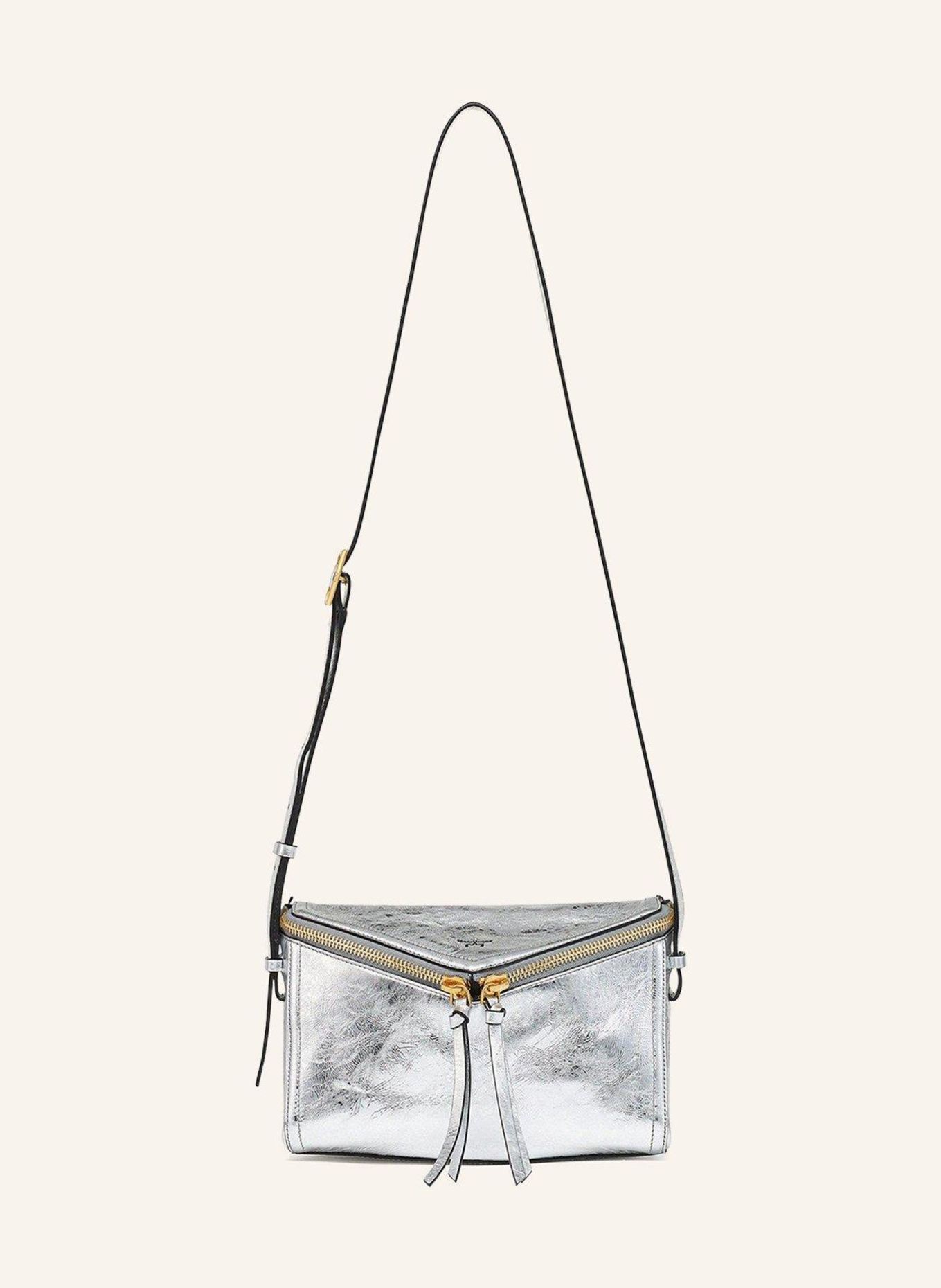 MCM Schultertasche: SILBER