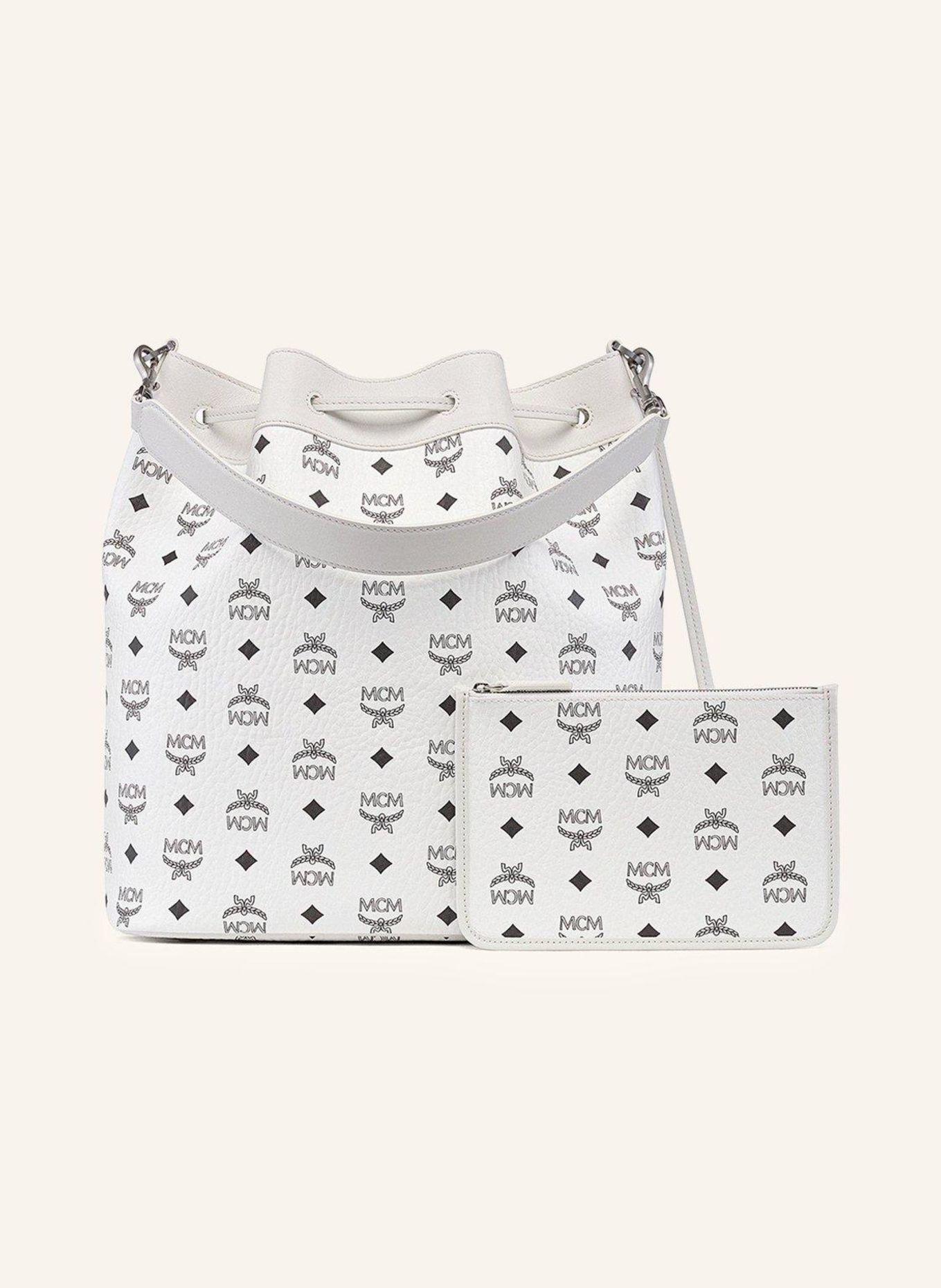 MCM Beuteltasche DESSAU IV mit Pouch: WEISS