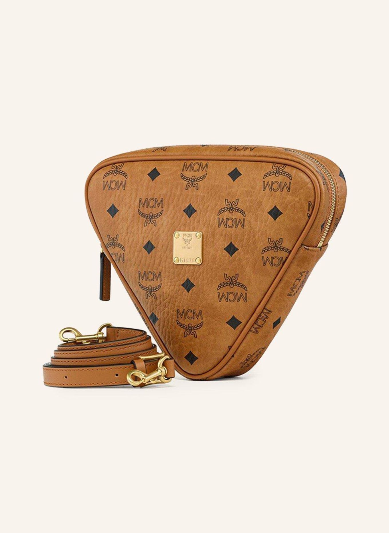MCM Pouch: COGNAC