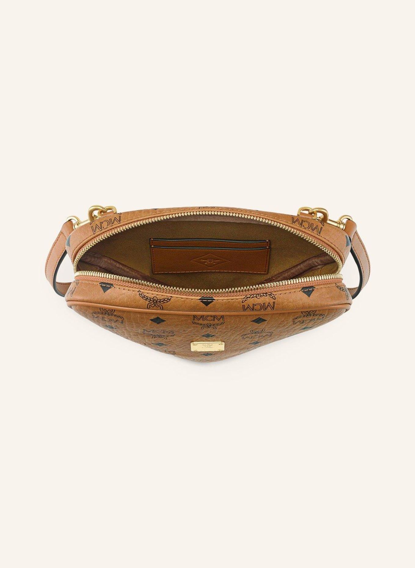 MCM Pouch: COGNAC
