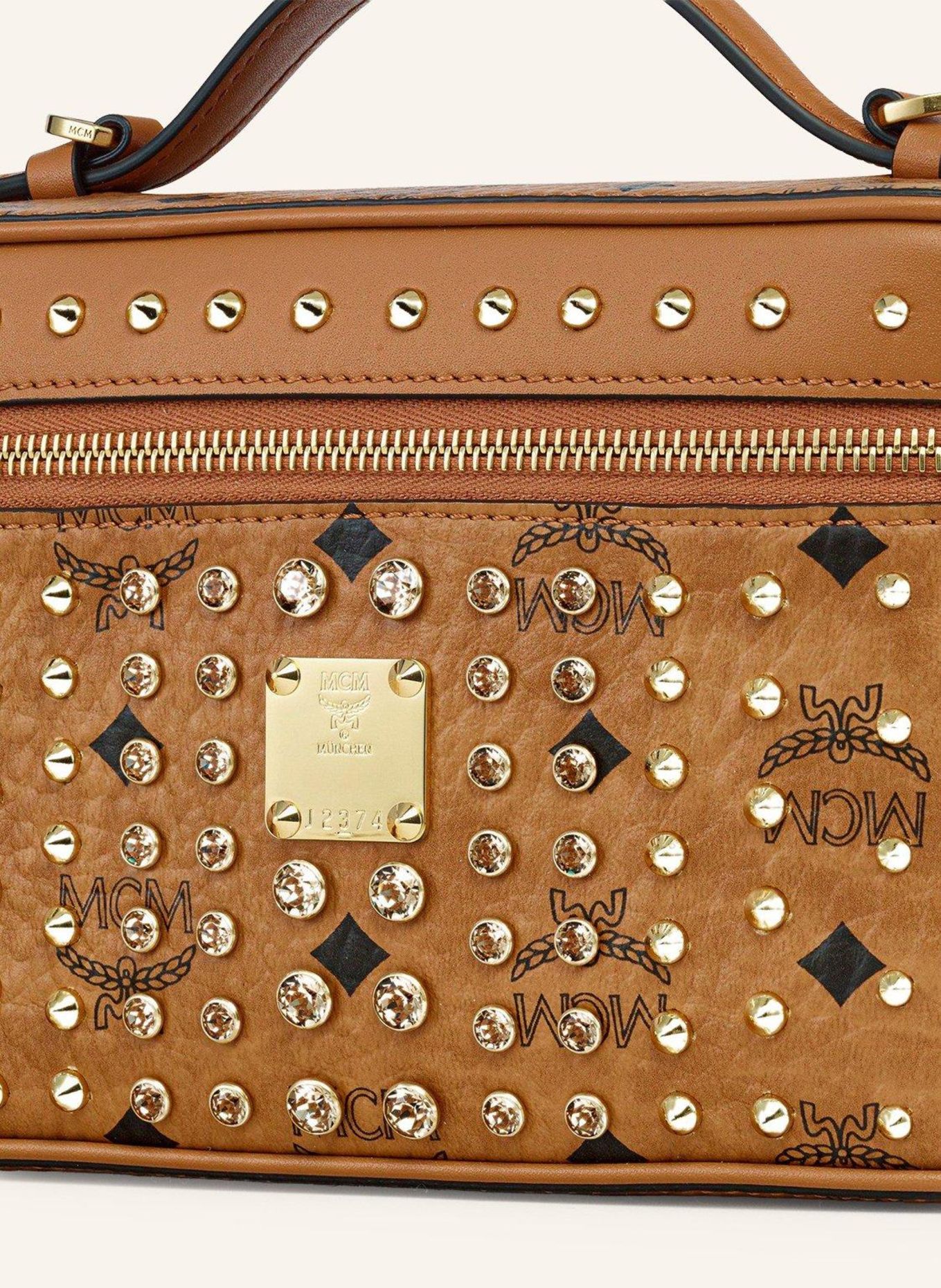 MCM Umhängetasche: COGNAC