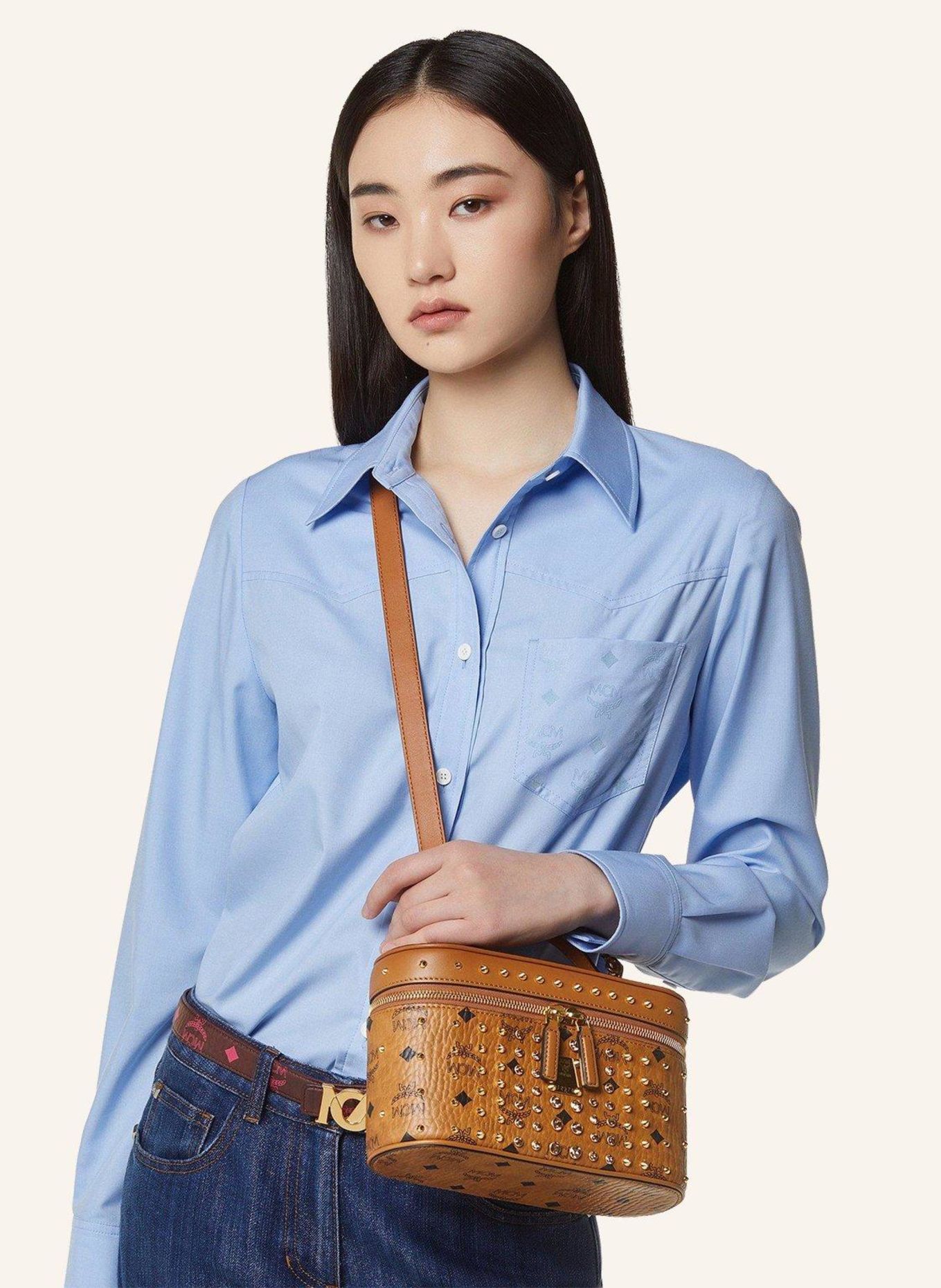 MCM Umhängetasche: COGNAC