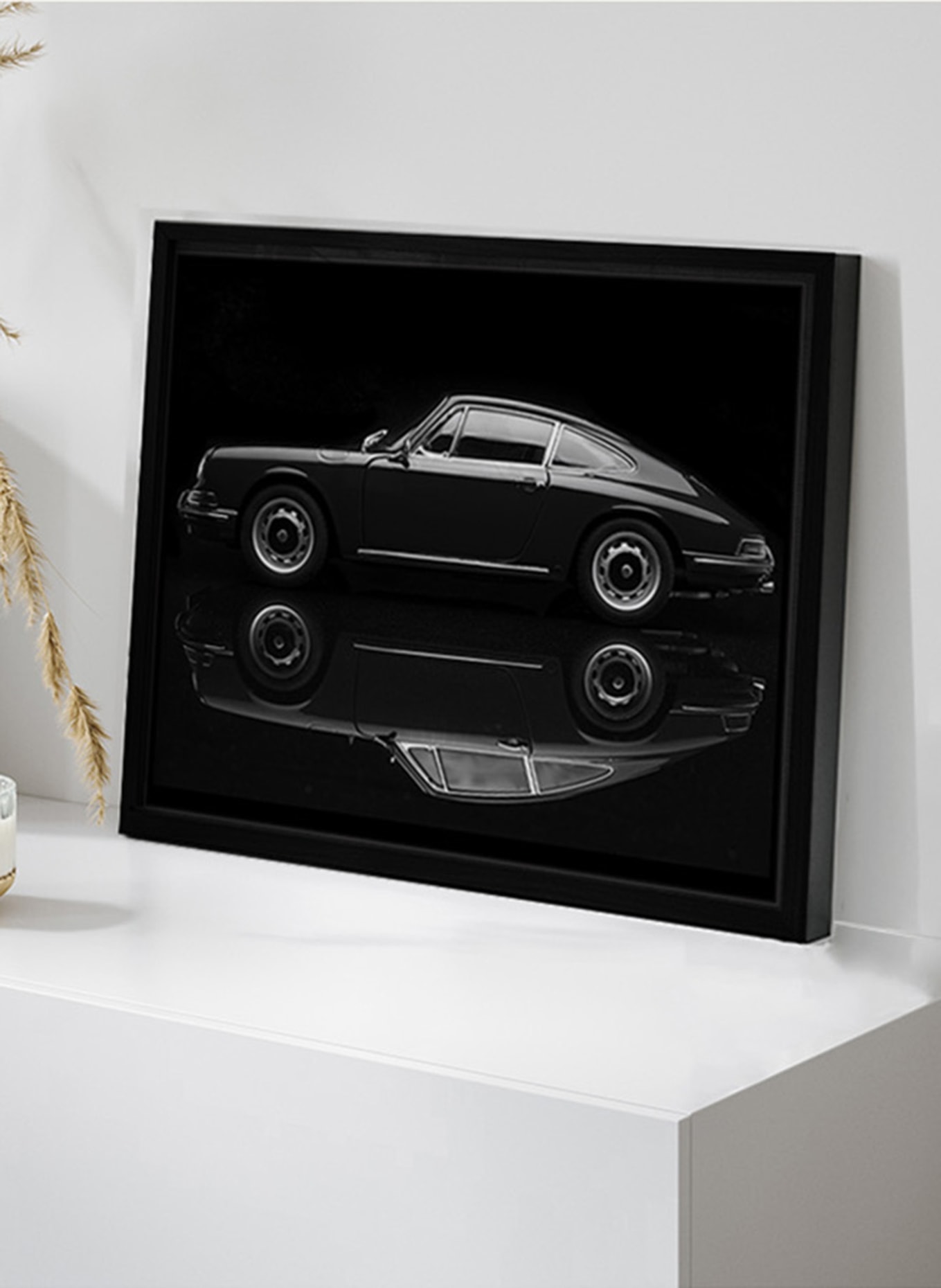 JACOB BADEN PORSCHE 911 Framed wall art: BLACK