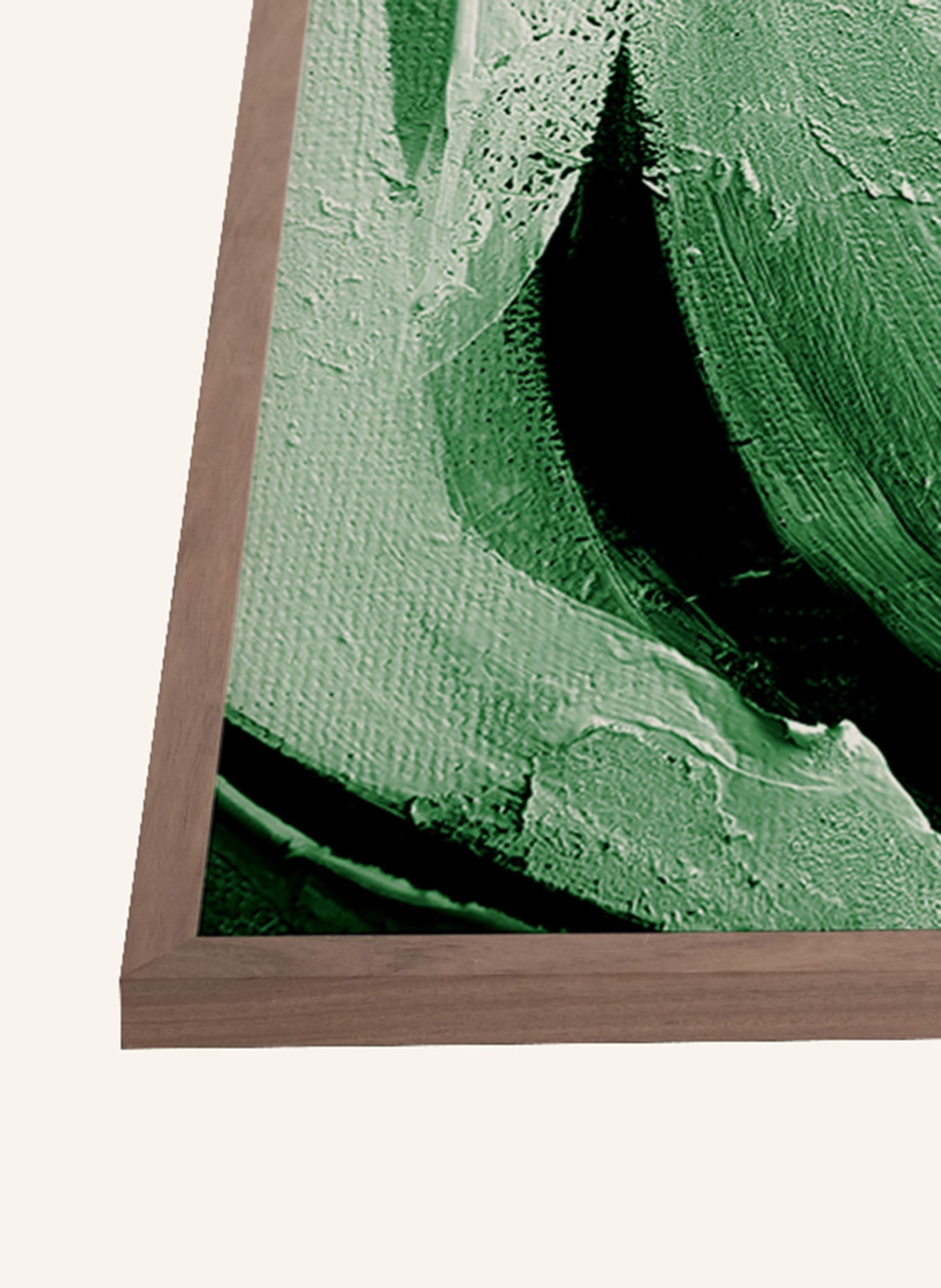 ANY IMAGE Wandbild ABSTRAKTES GRÜN mit Rahmen, Farbe: BRAUN (Bild 2)