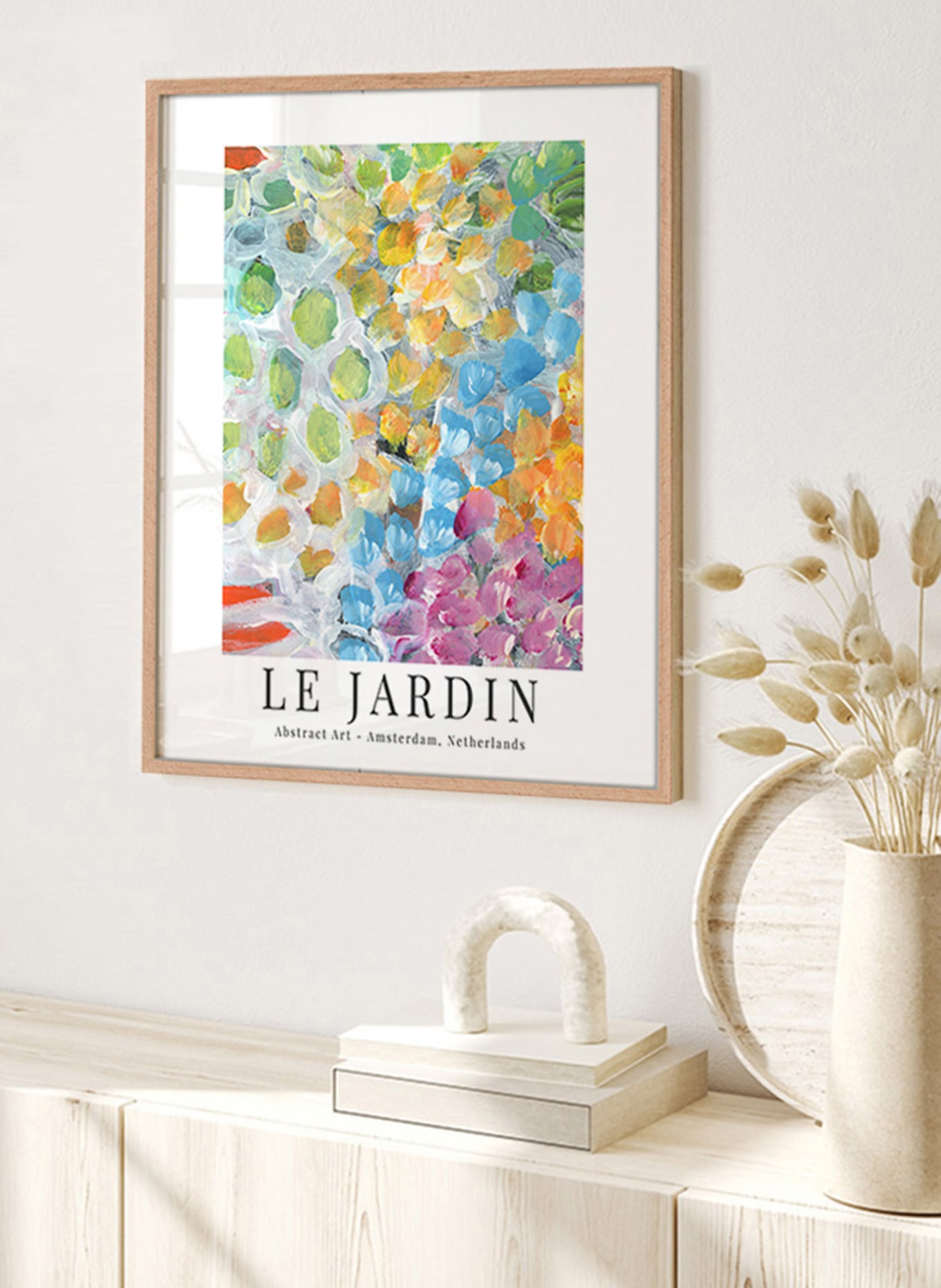 Liv Corday Wandbild GARTEN mit Rahmen, Farbe: HELLBRAUN (Bild 4)