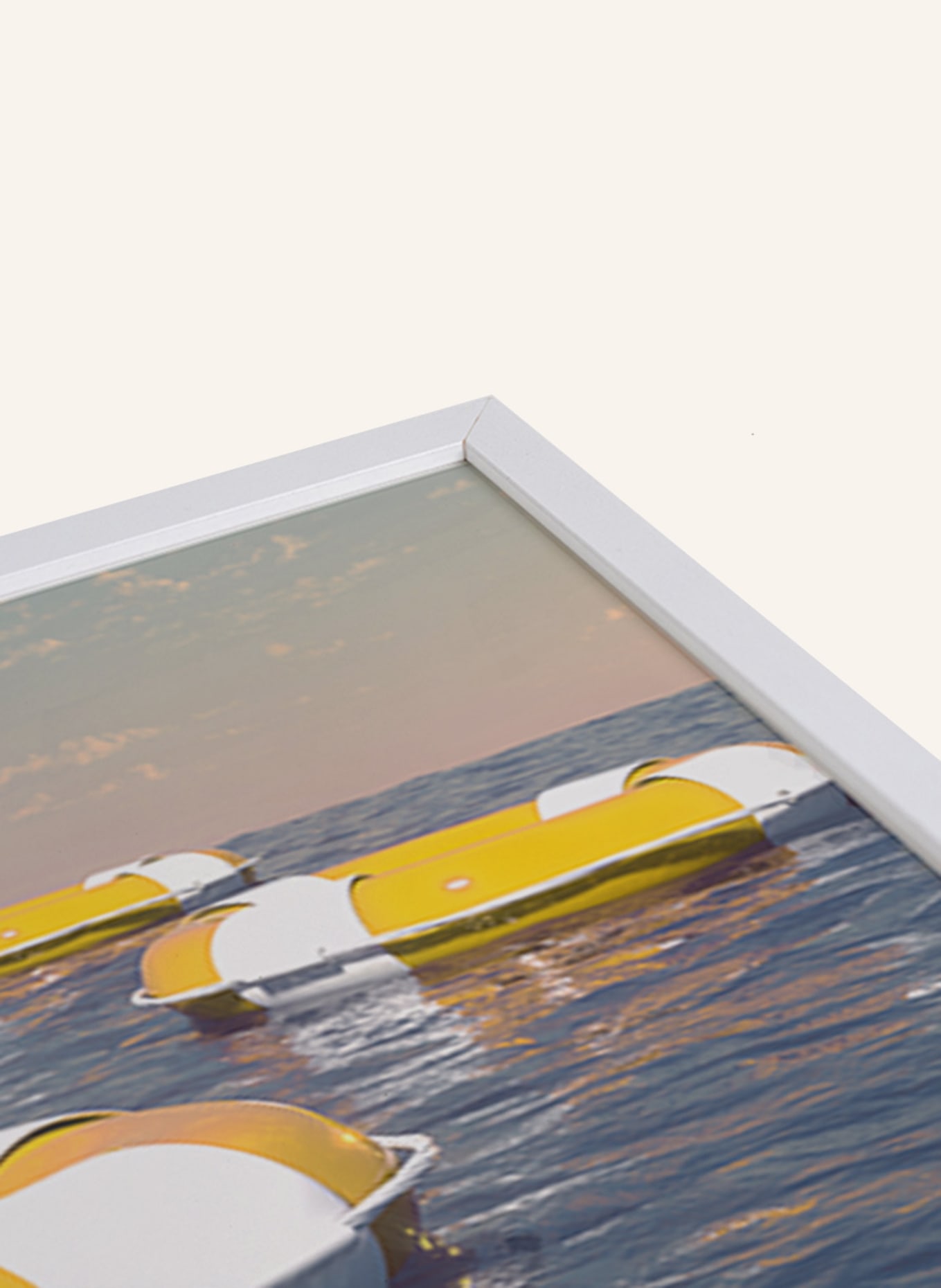 ANY IMAGE Wandbild RETTUNGSRING mit Rahmen, Farbe: WEISS (Bild 2)