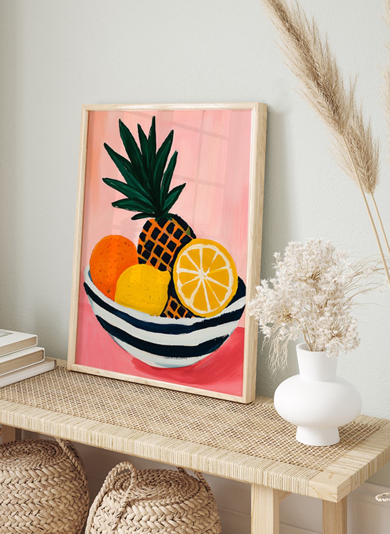 Liv Corday Wandbild KÜHN & SAFTIG mit Rahmen: HELLBRAUN