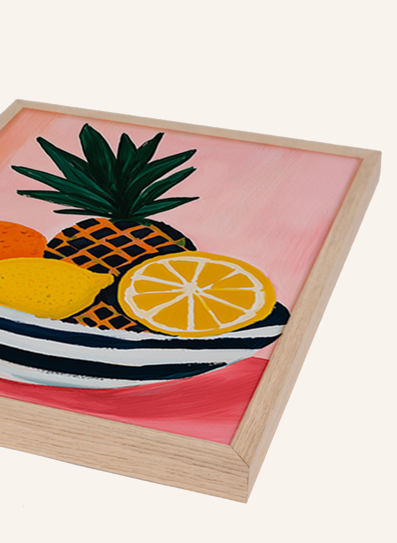 Liv Corday Wandbild KÜHN & SAFTIG mit Rahmen: HELLBRAUN