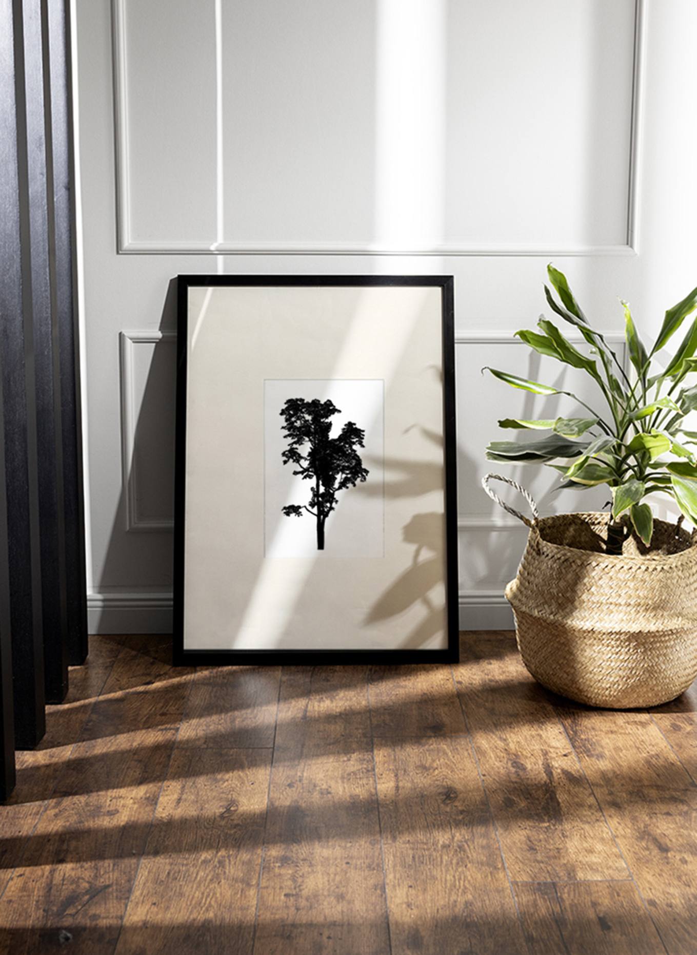 JACOB BADEN Wandbild LICHTFÄNGER mit Rahmen: SCHWARZ