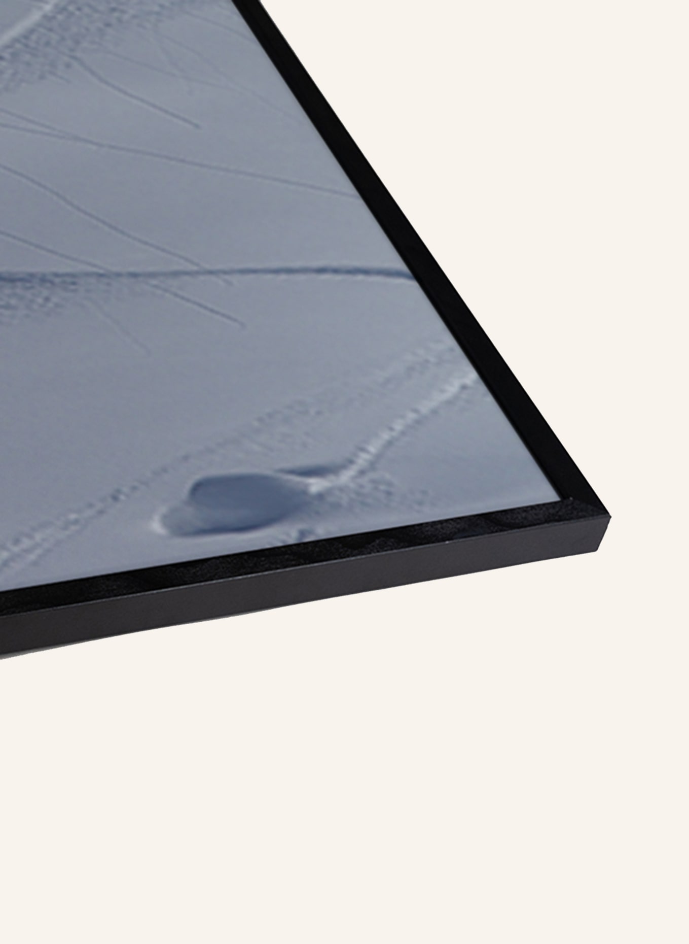 ANY IMAGE Wandbild ADRENALIN IM SCHNEE mit Rahmen: SCHWARZ