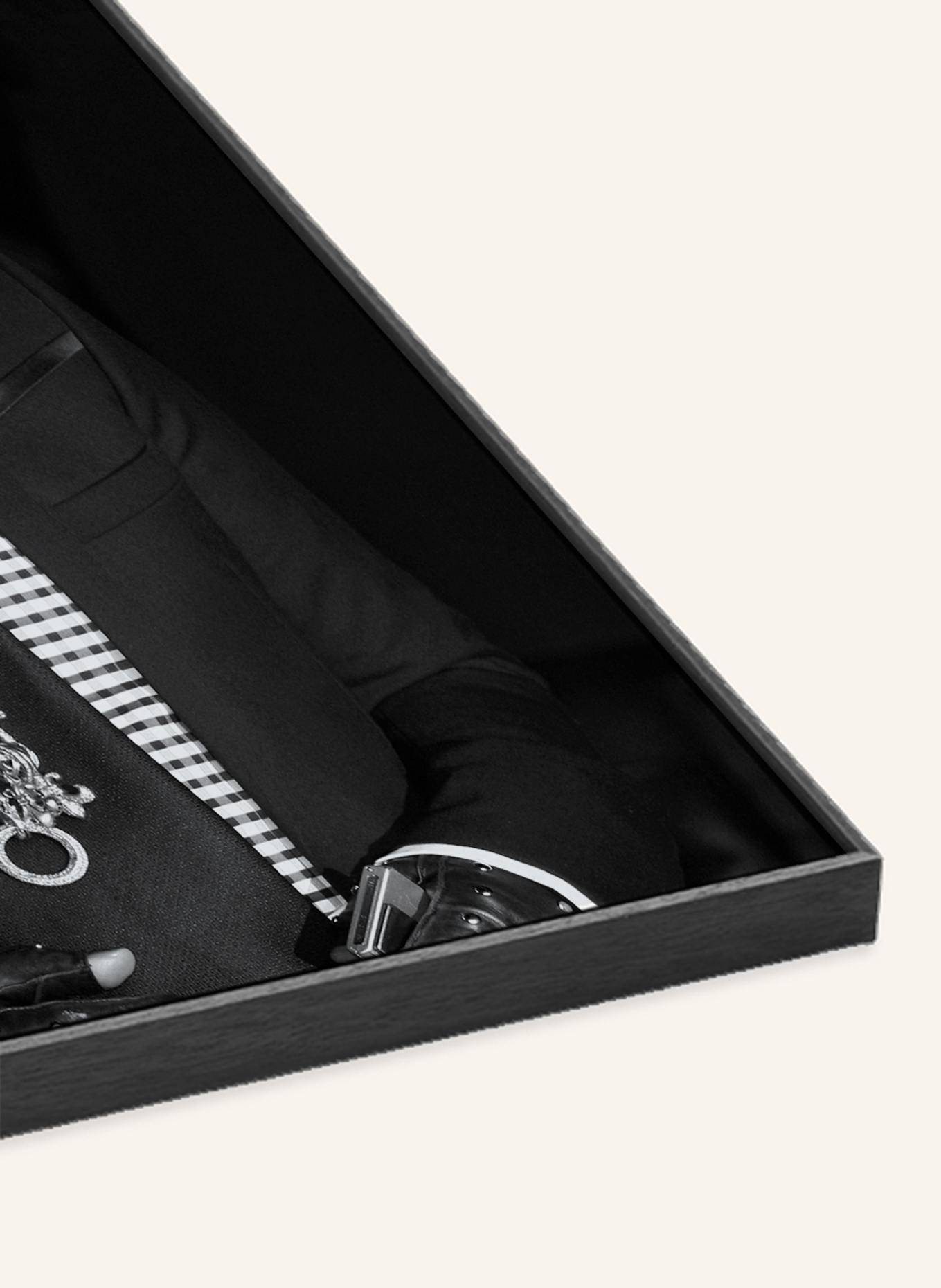 JACOB BADEN Wandbild KARL LAGERFELD B&W mit Rahmen: SCHWARZ