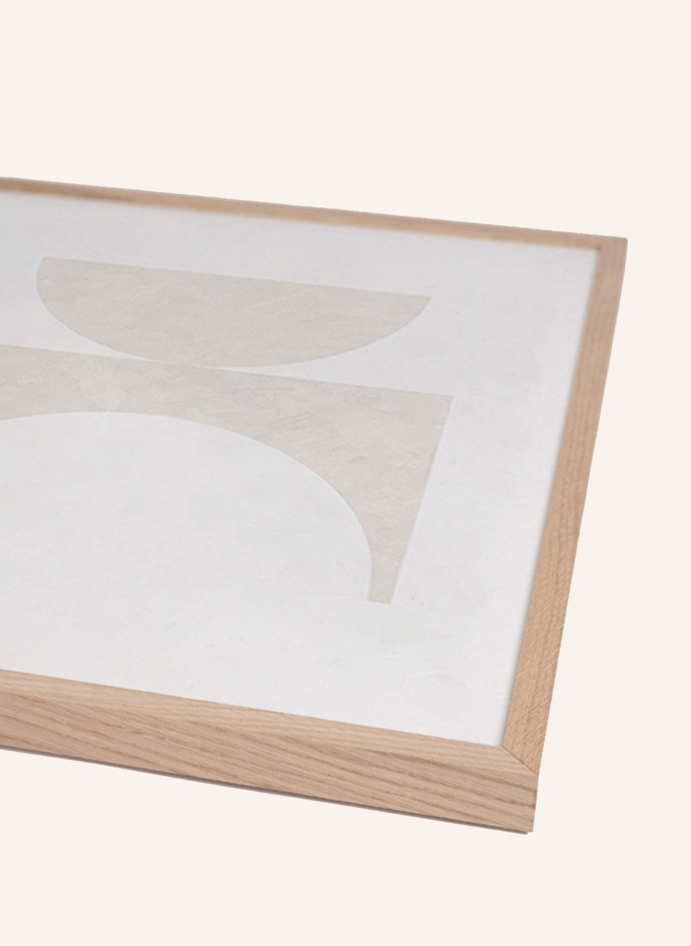 Liv Corday Wandbild FORM DER RUHE mit Rahmen: HELLBRAUN