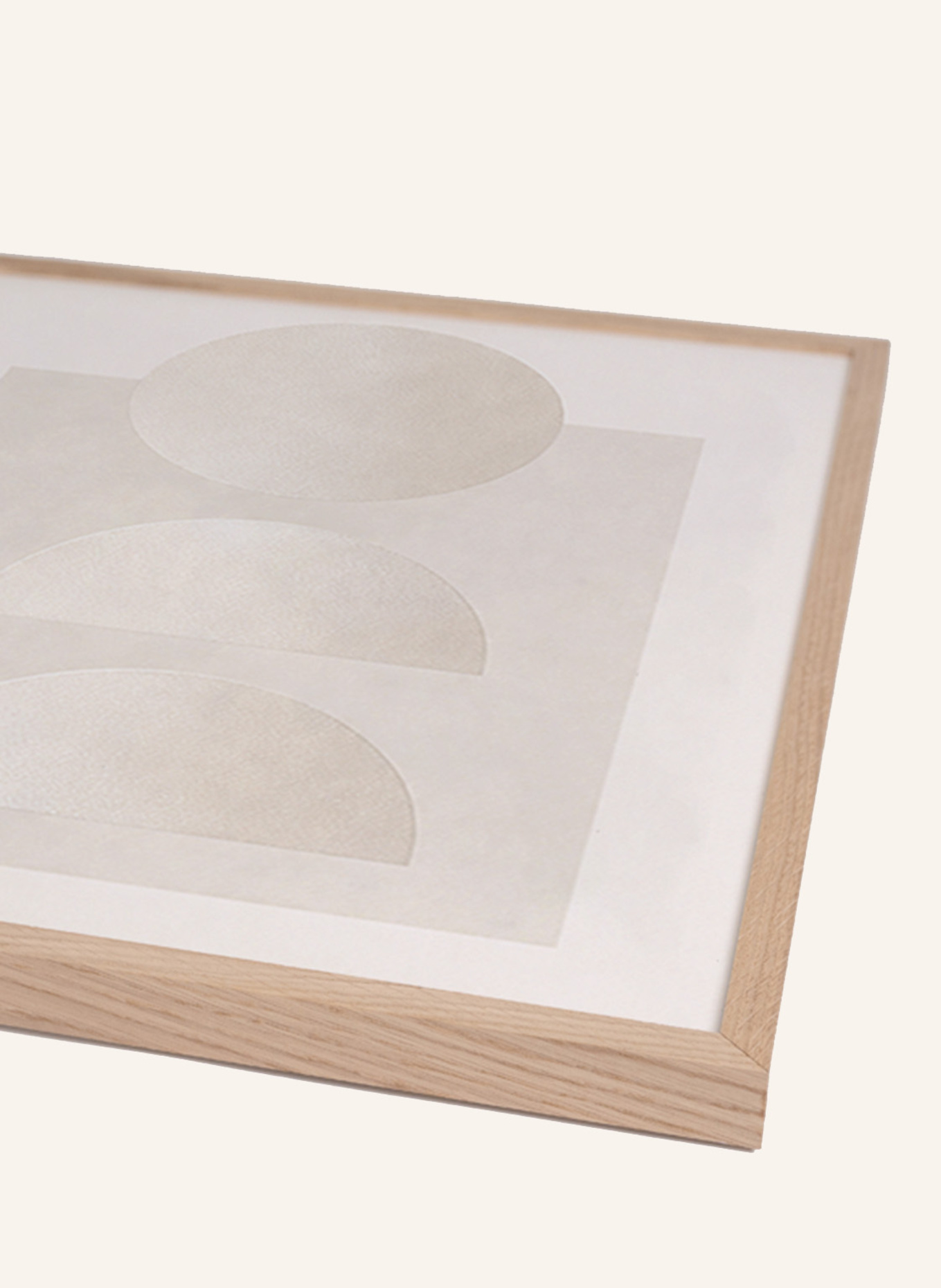 Liv Corday Wandbild AUSGEWOGEN mit Rahmen: HELLBRAUN