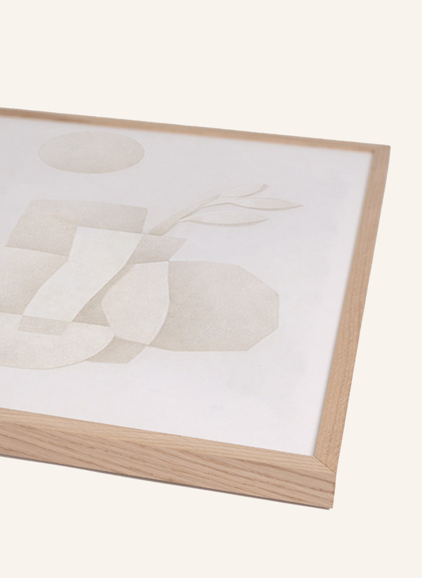 Liv Corday Wandbild ZUSAMMENHALT mit Rahmen: HELLBRAUN