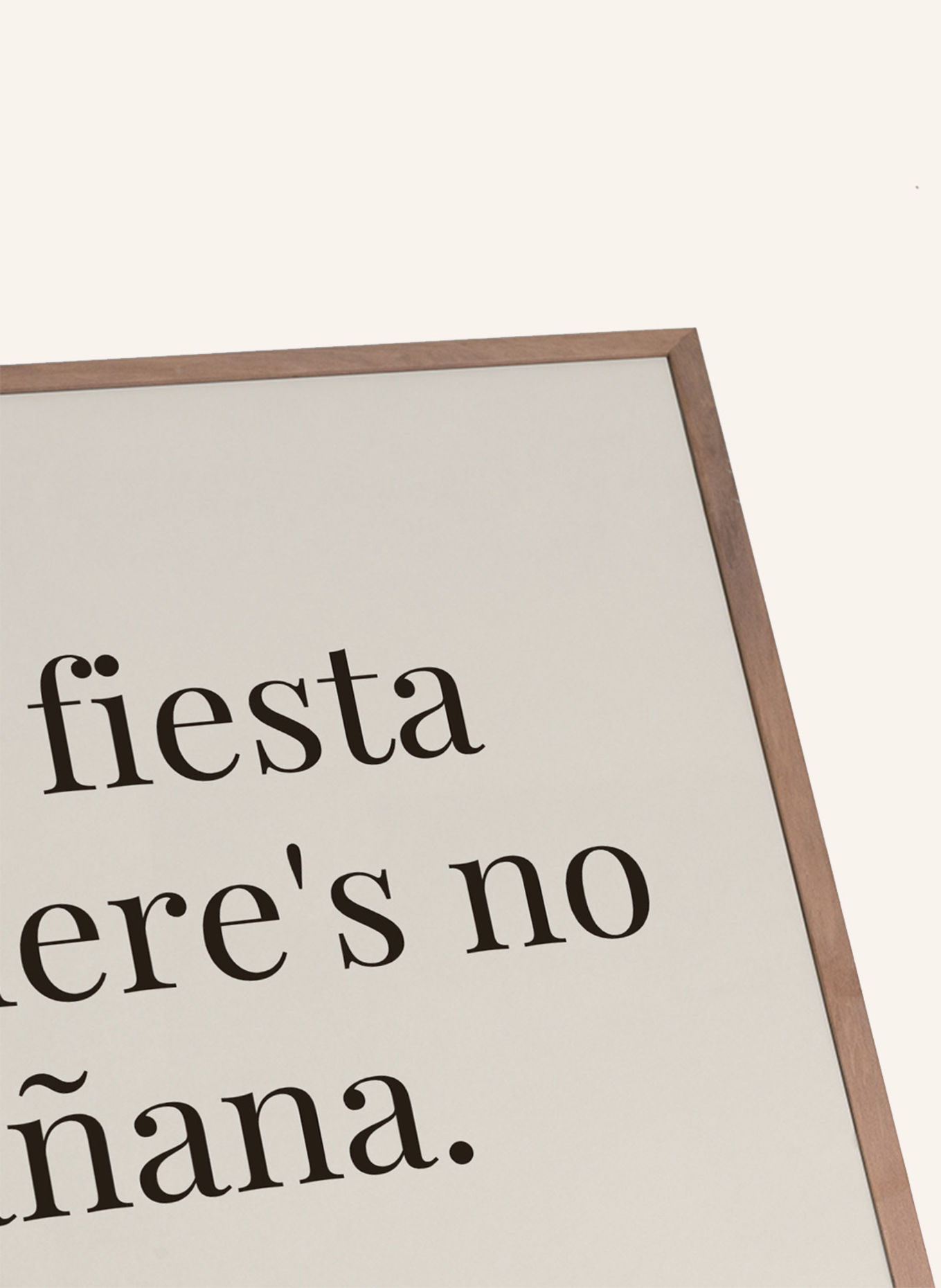 Liv Corday Wandbild LET'S FIESTA mit Rahmen: BRAUN