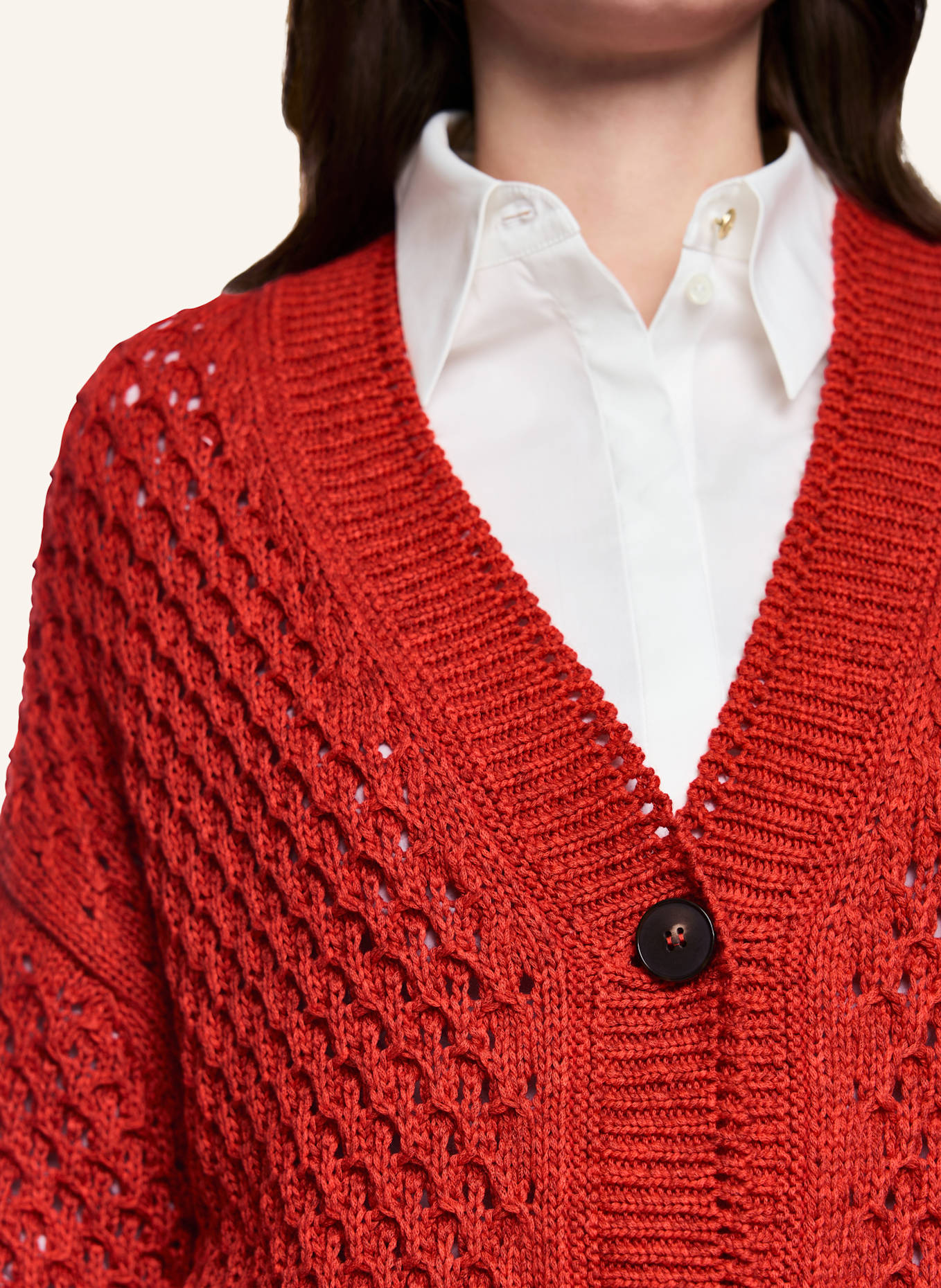 MARC CAIN Cardigan: ROT