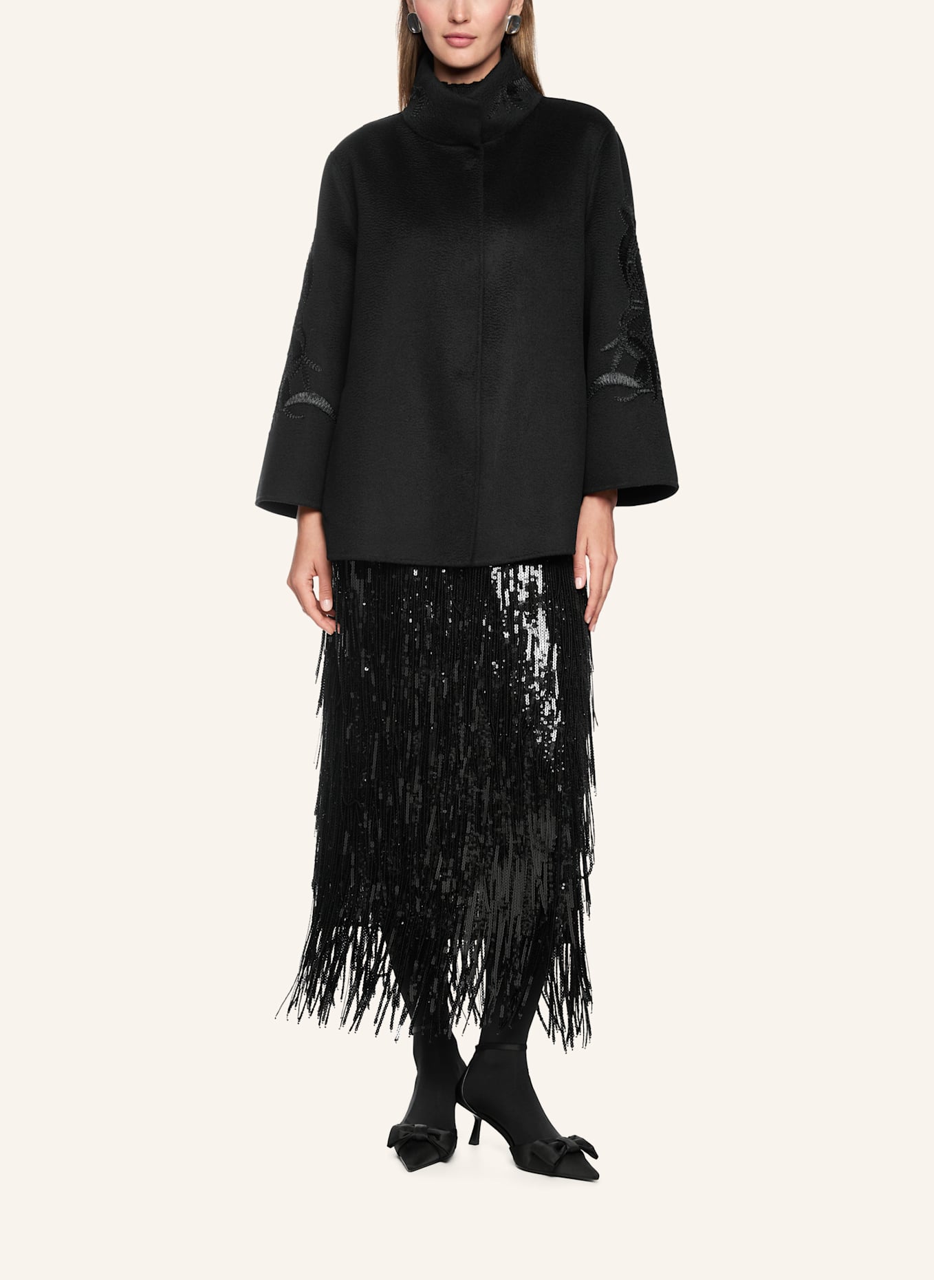 MARC CAIN Outdoor-Jacke: SCHWARZ