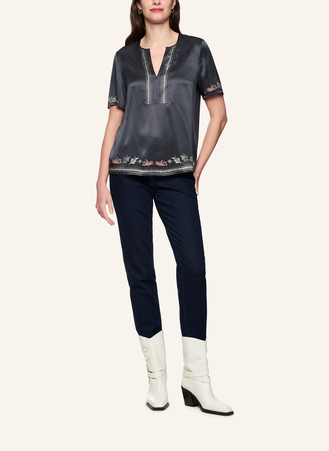 MARC CAIN Blusenshirt: BLAU