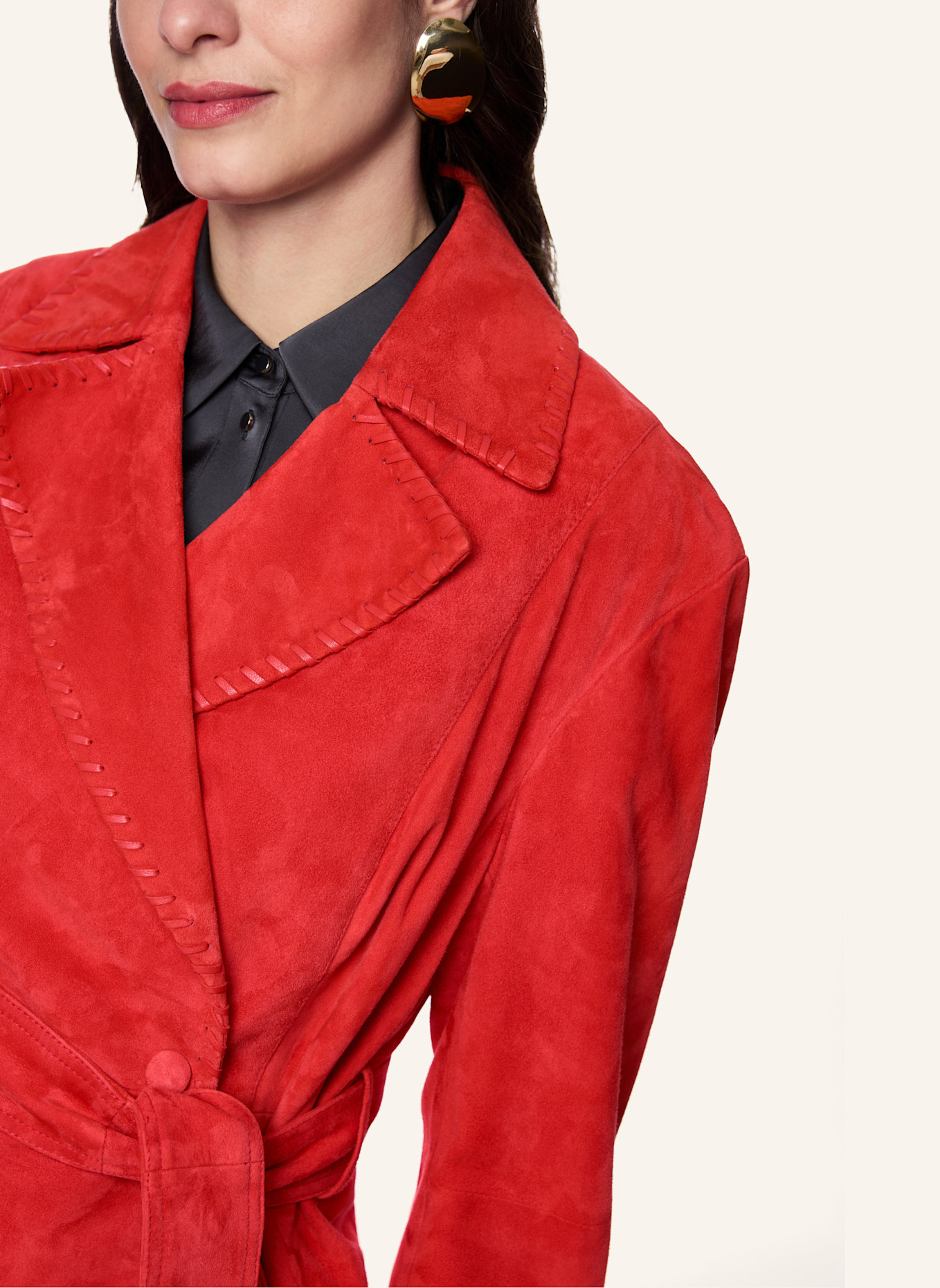 MARC CAIN Lederjacke: ROT