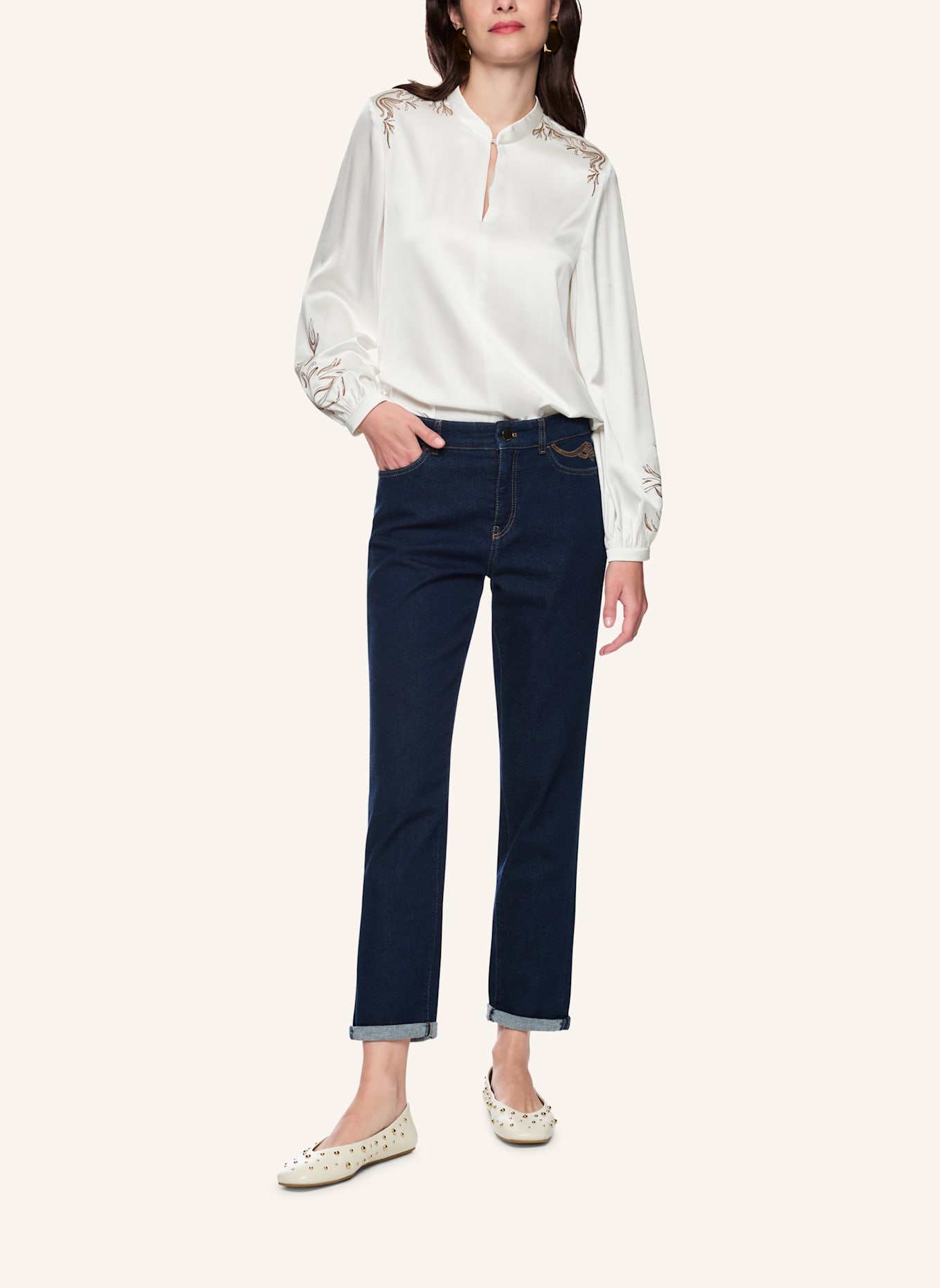 MARC CAIN Jeans RIAD: DUNKELBLAU