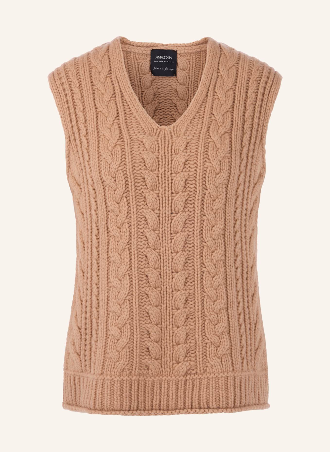 MARC CAIN Pullunder: CAMEL/ BRAUN