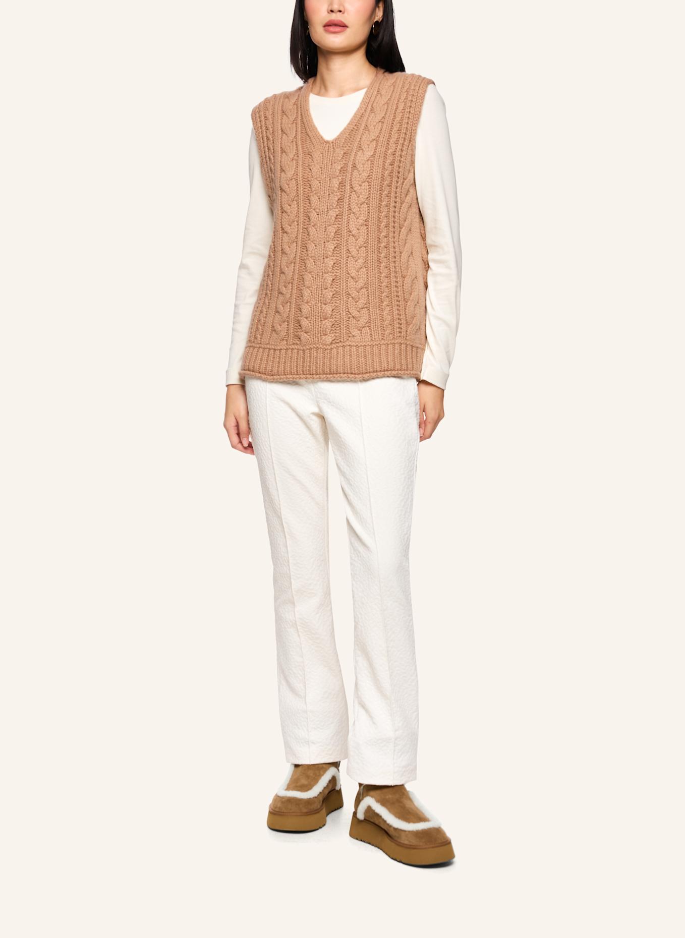 MARC CAIN Pullunder: CAMEL/ BRAUN