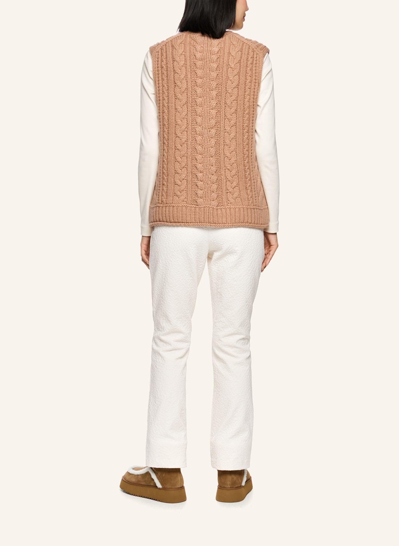 MARC CAIN Pullunder: CAMEL/ BRAUN