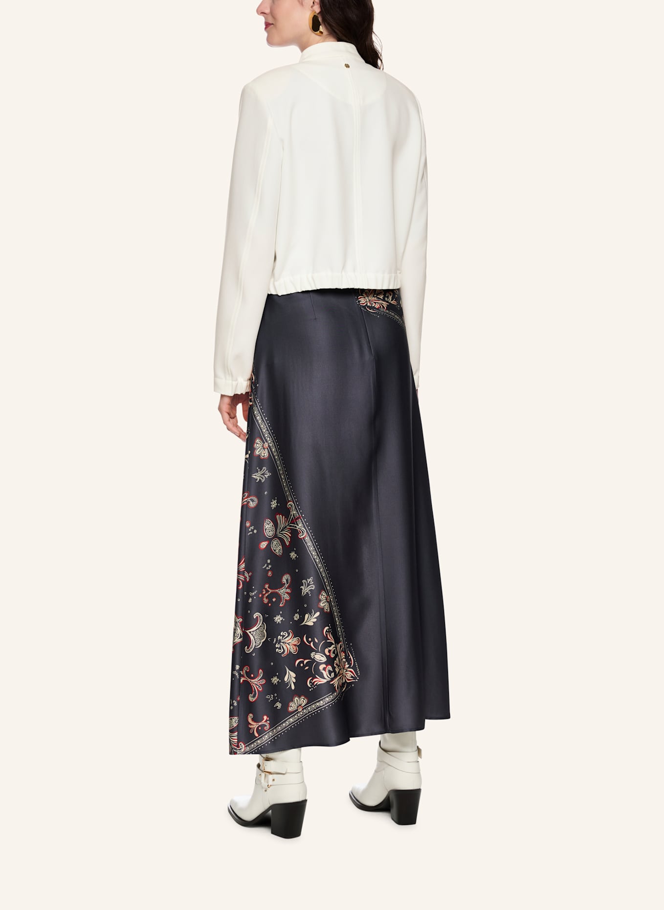 MARC CAIN Blouson: WEISS/ CREME