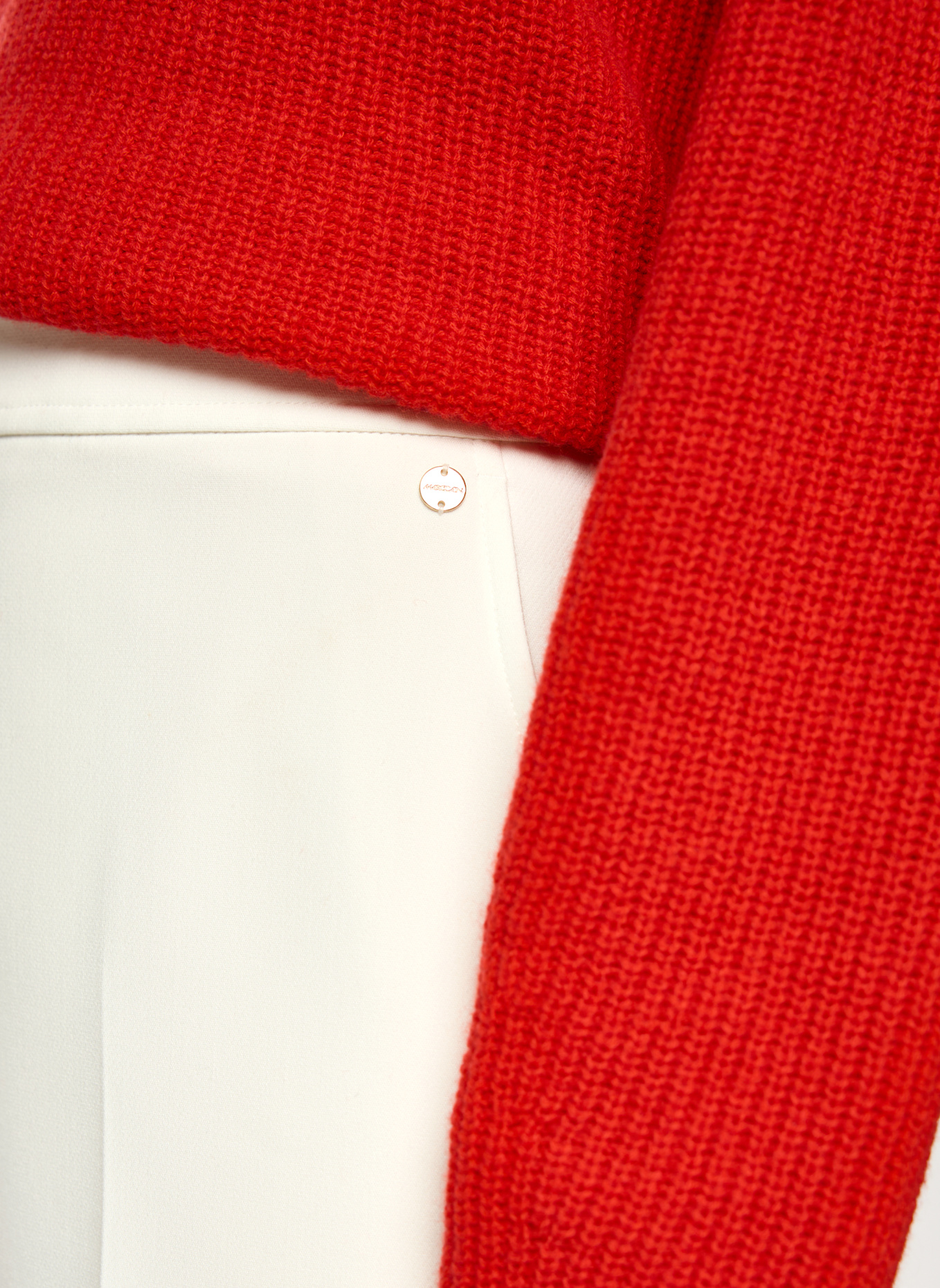 MARC CAIN Marlenehose WUKARI: WEISS/ CREME