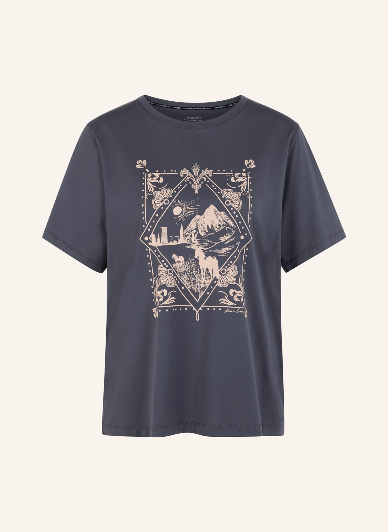 MARC CAIN T-Shirt: BLAU