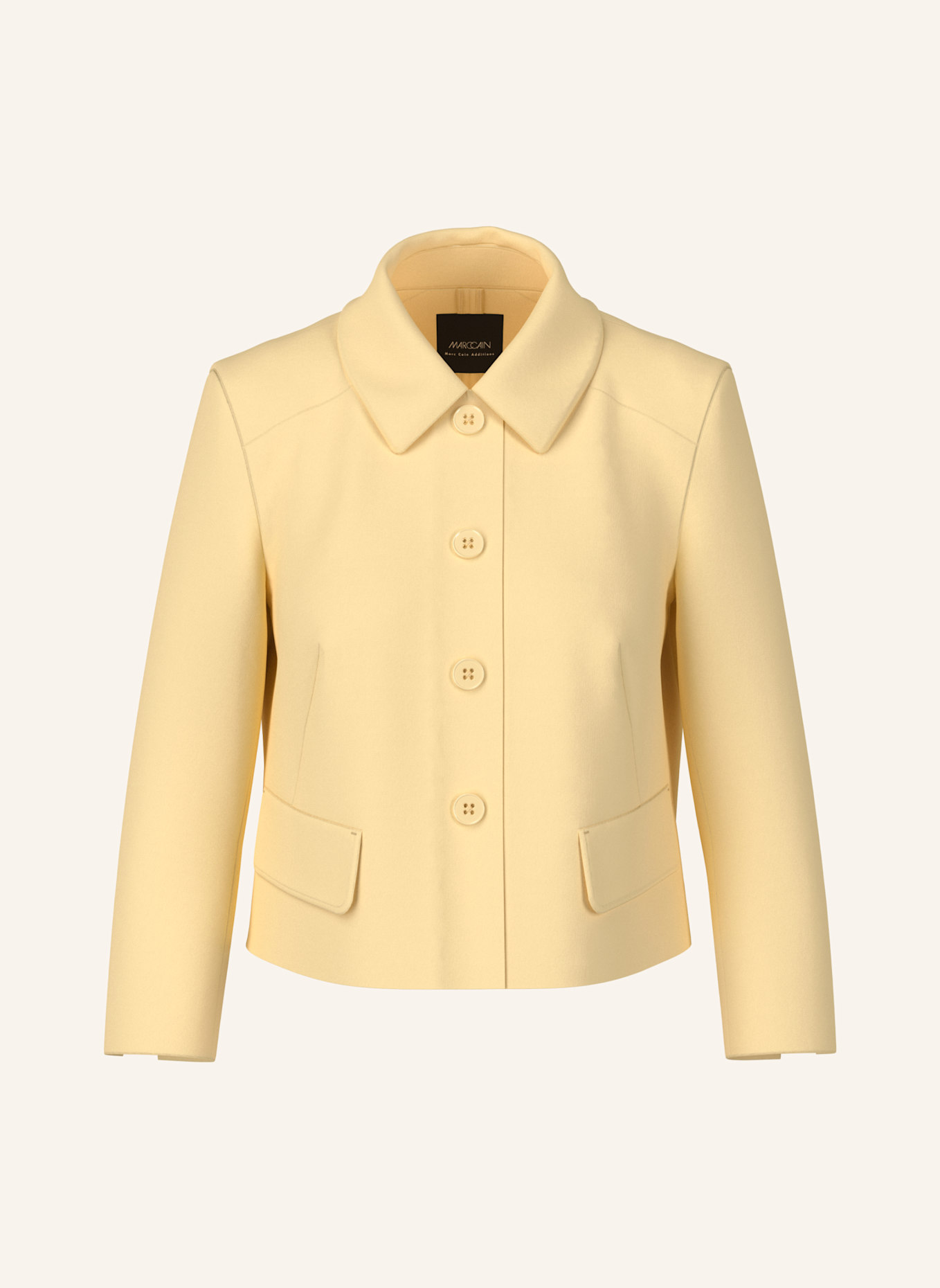 MARC CAIN Kastenjacke aus Jersey: CREME