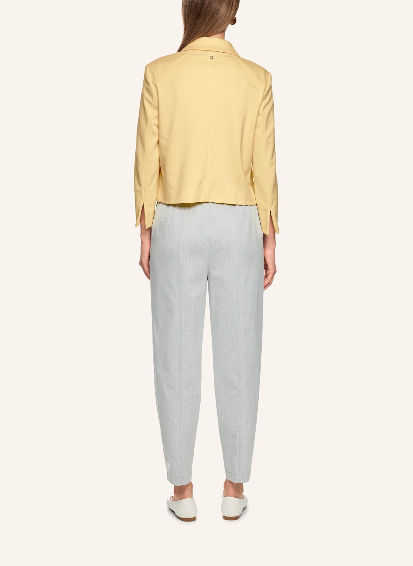 MARC CAIN Kastenjacke aus Jersey: CREME