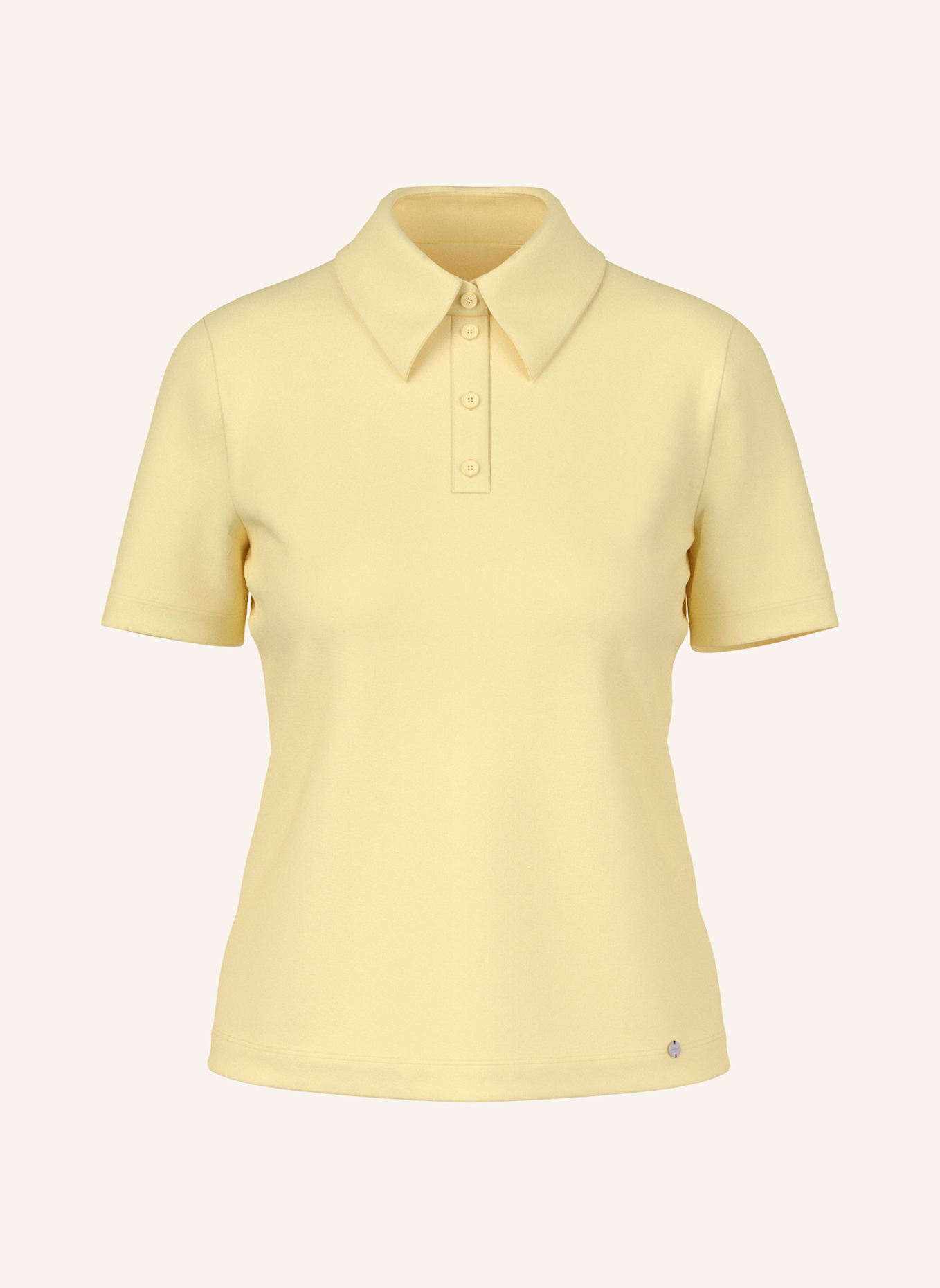 MARC CAIN Jersey-Poloshirt: CREME
