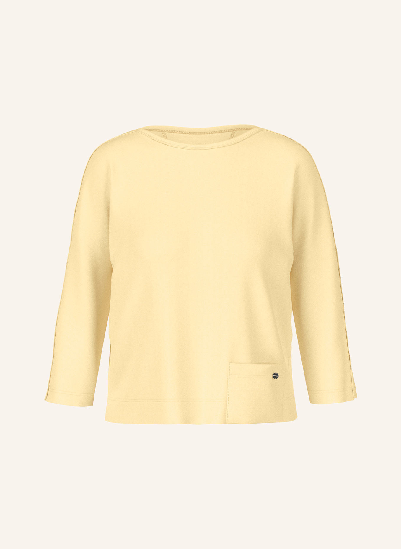MARC CAIN Shirt mit 3/4-Arm: CREME