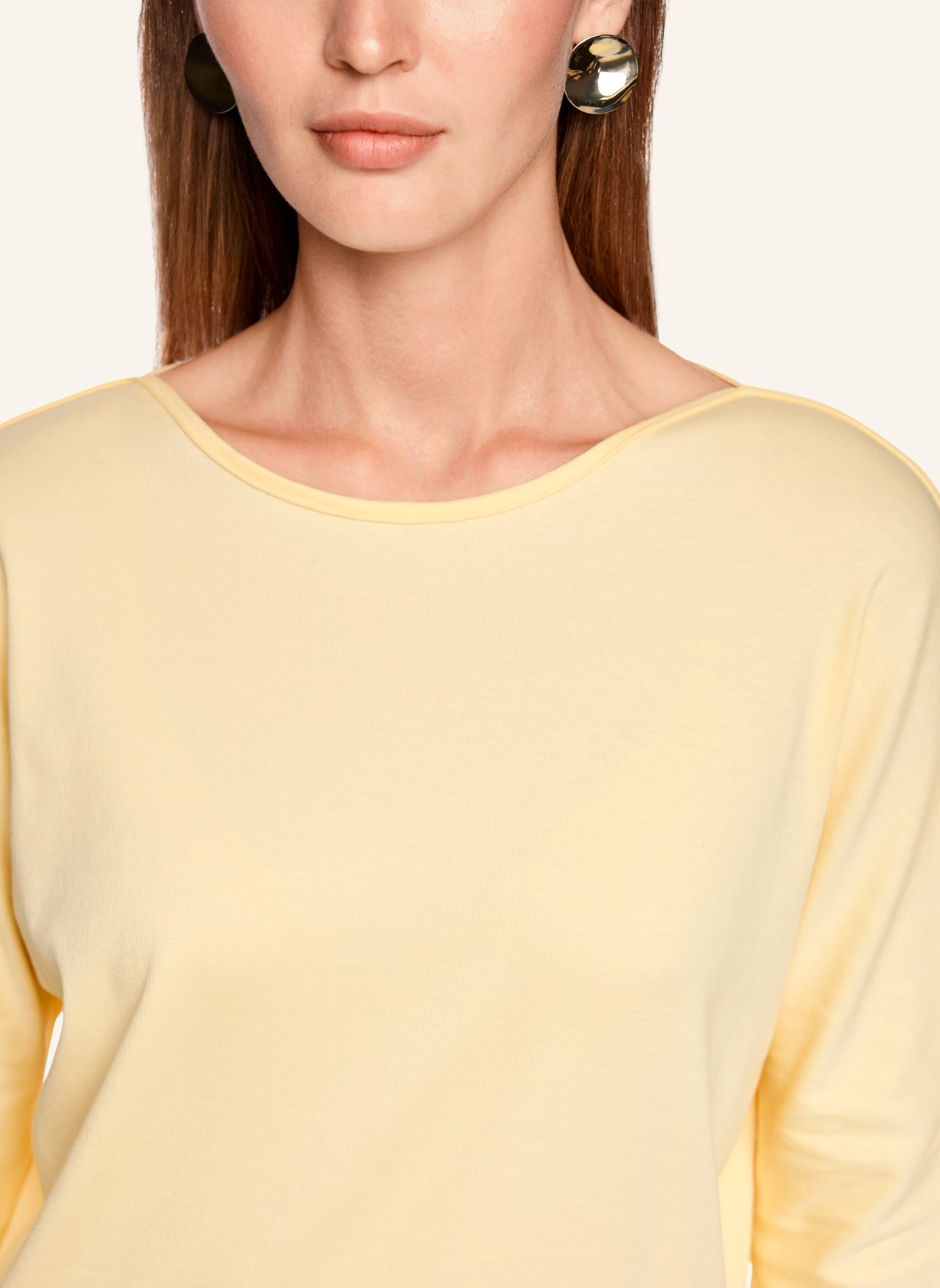 MARC CAIN Shirt mit 3/4-Arm: CREME