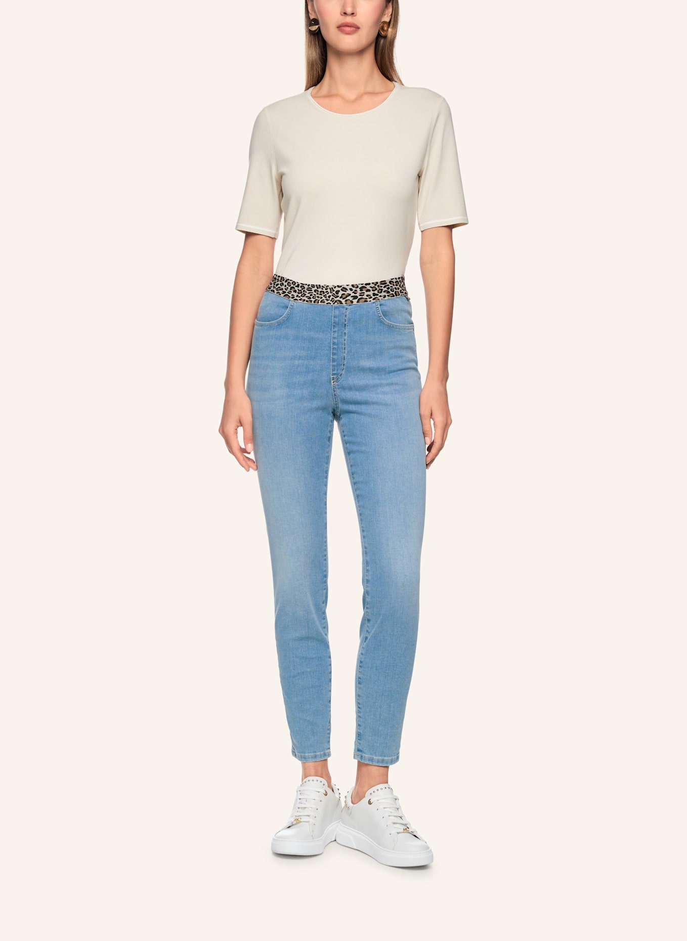 MARC CAIN Jeans SOFIA: DUNKELBLAU/ BLAU