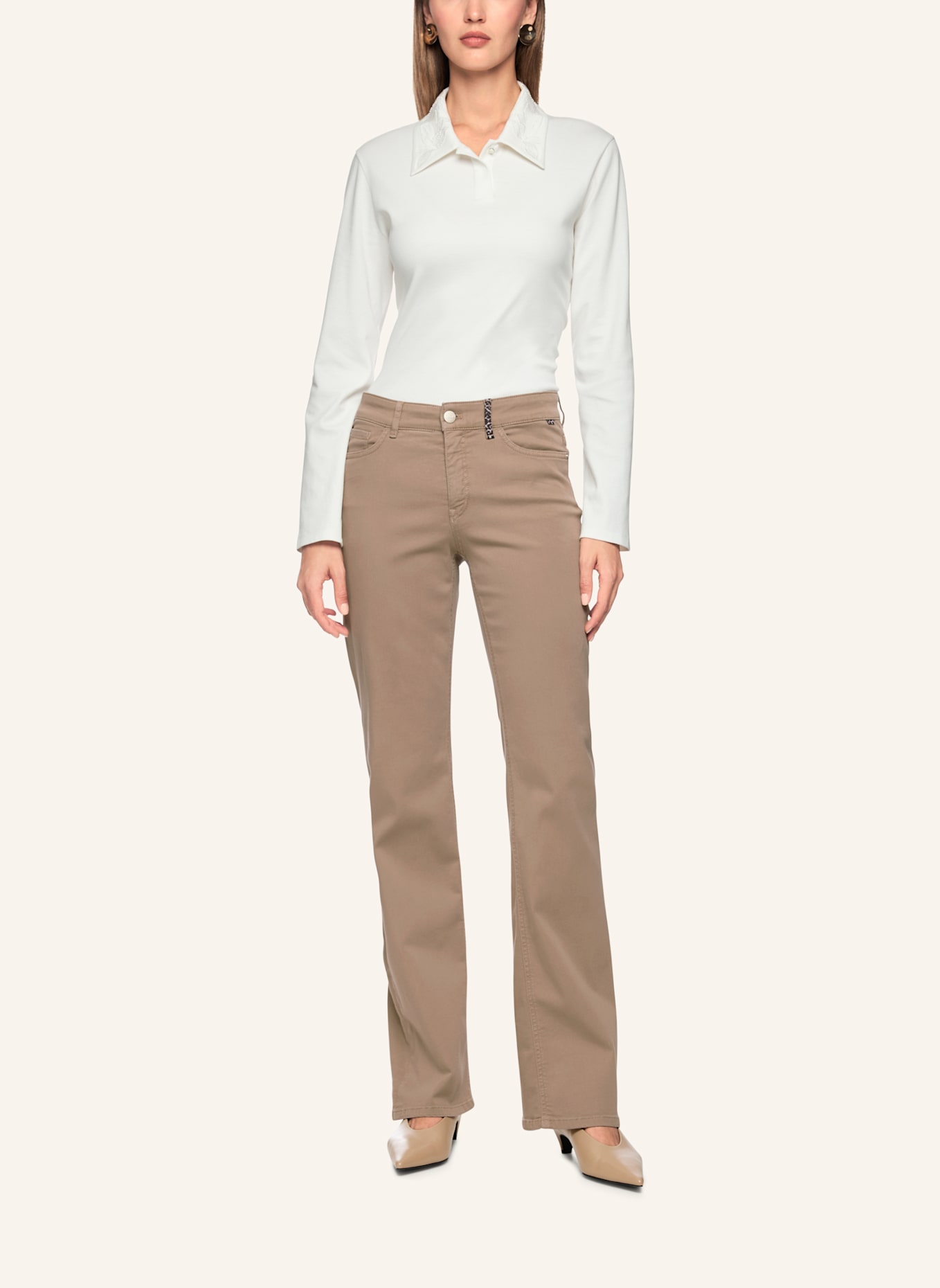 MARC CAIN Jeans FARO: BEIGE