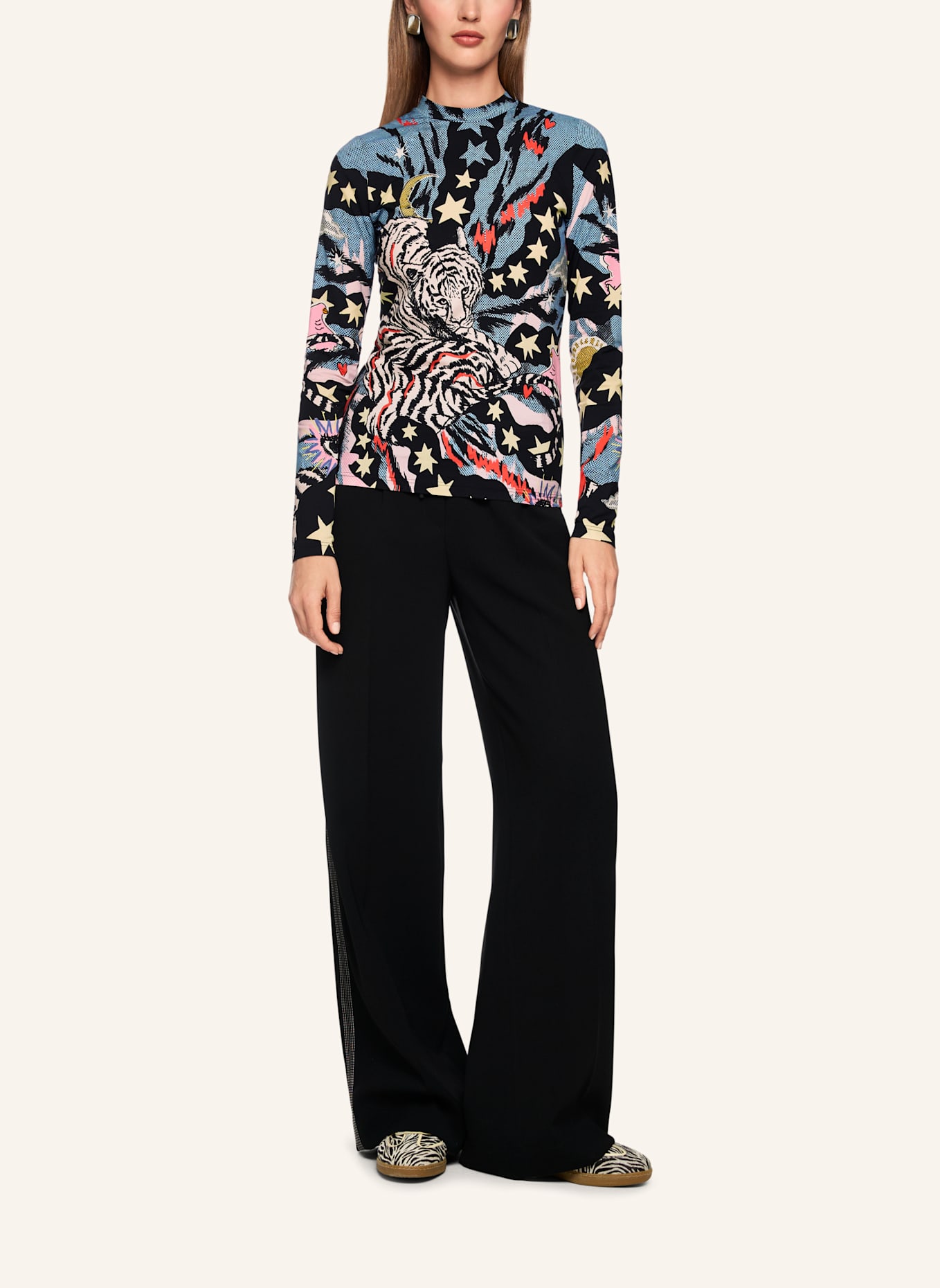 MARC CAIN T-Shirt: SCHWARZ