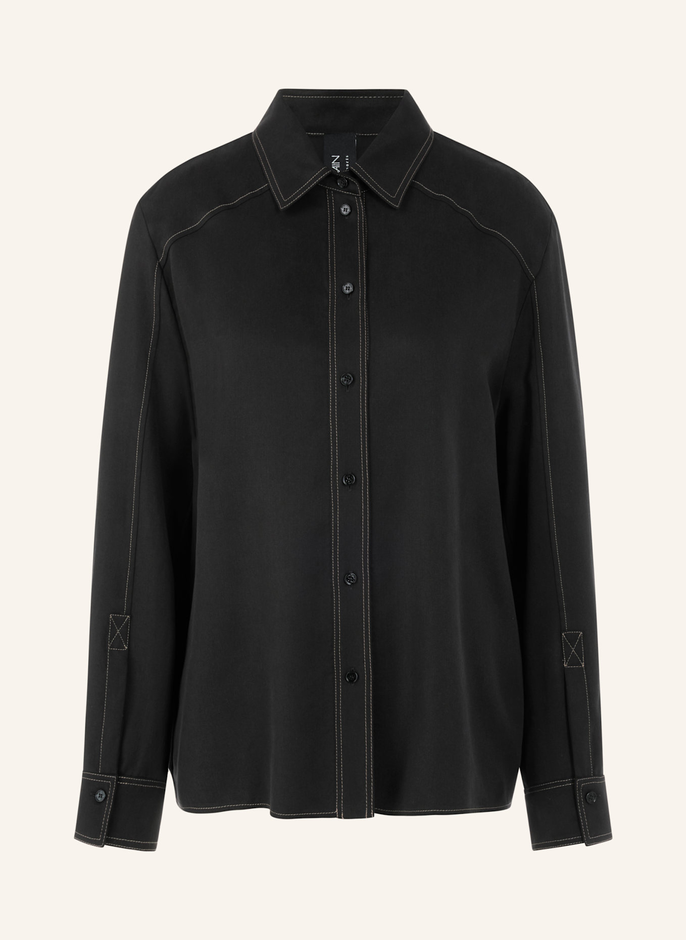 MARC CAIN Bluse: SCHWARZ