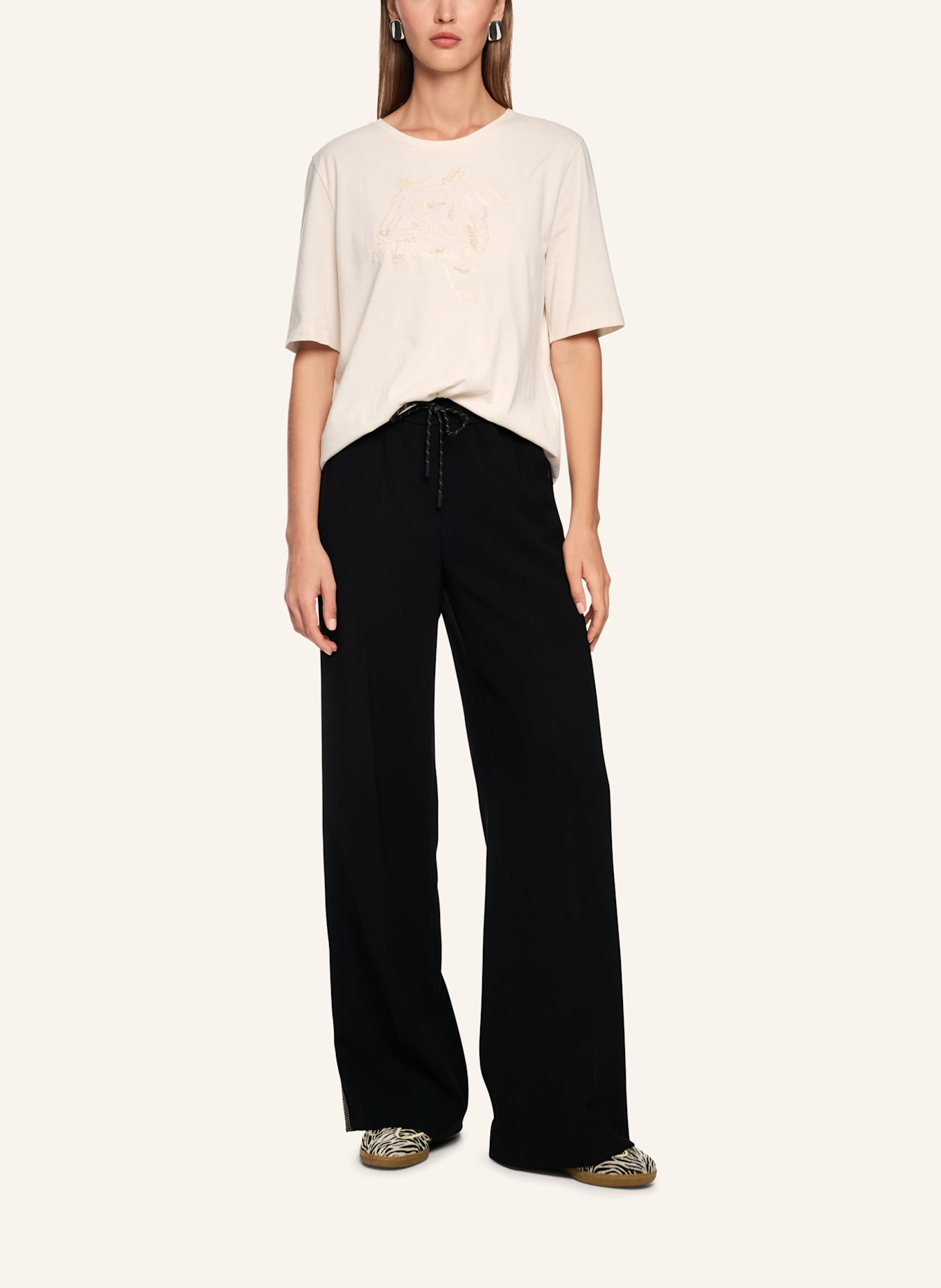 MARC CAIN T-Shirt: BEIGE