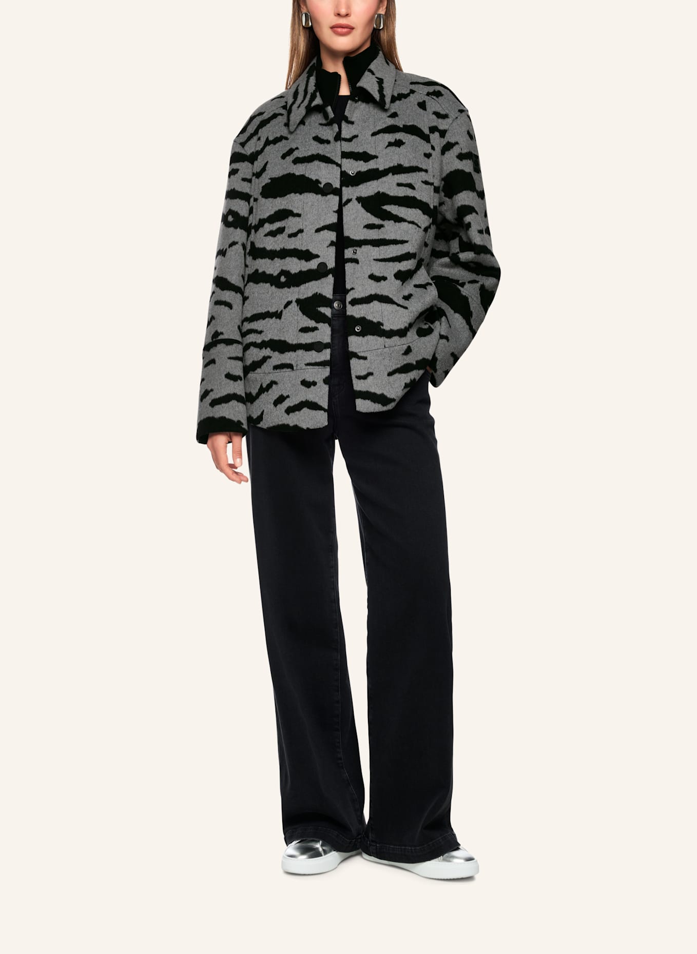 MARC CAIN Outdoor-Jacke: SCHWARZ