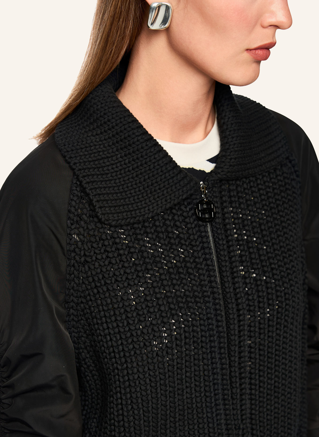 MARC CAIN Cardigan: SCHWARZ