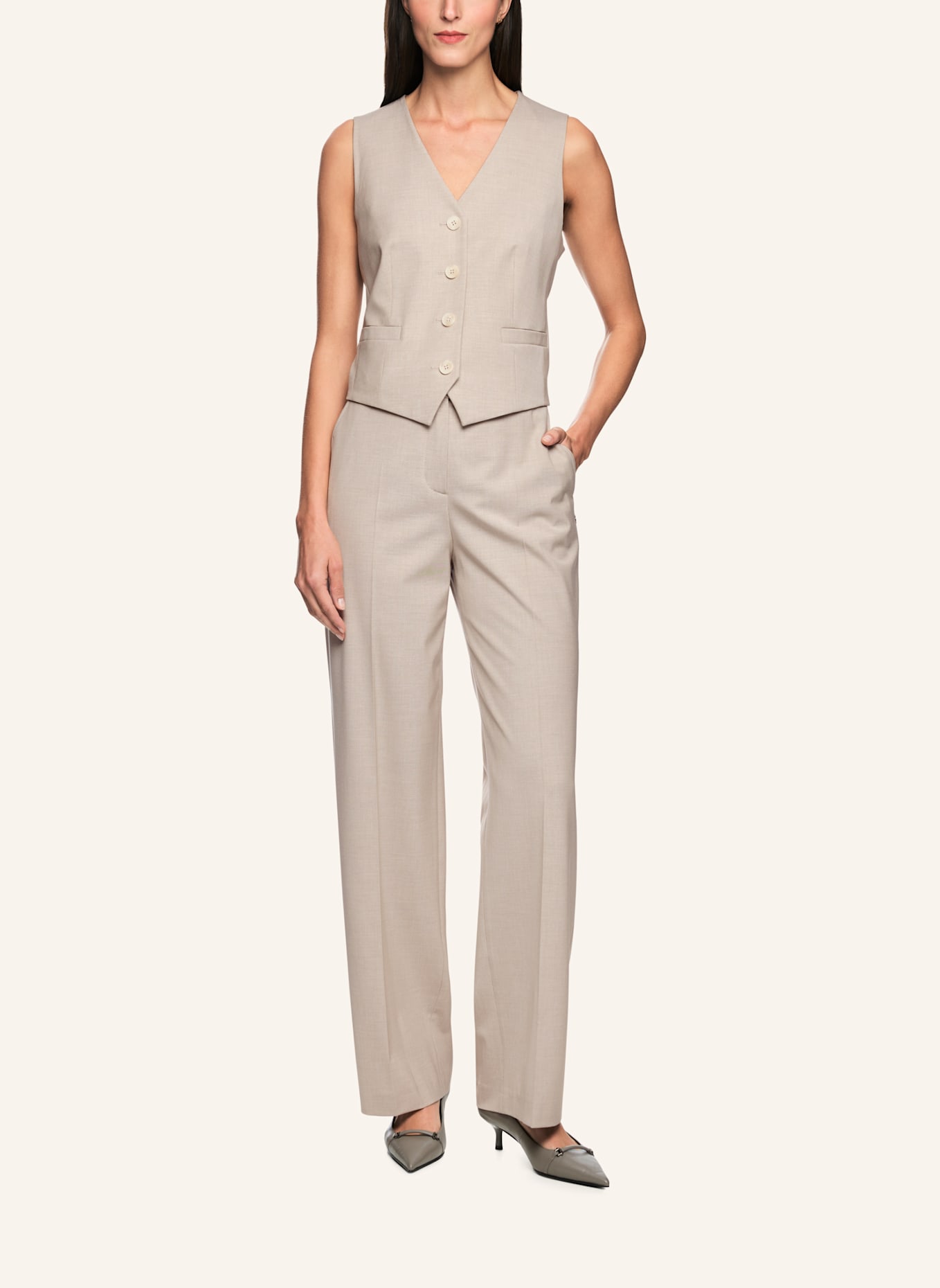 MARC CAIN Marlenehose WUKARI: CREME