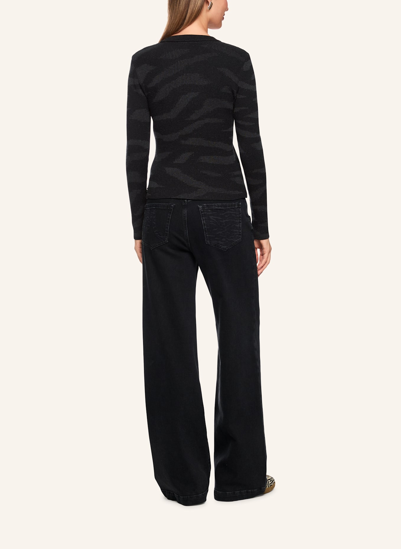 MARC CAIN Pullover: SCHWARZ